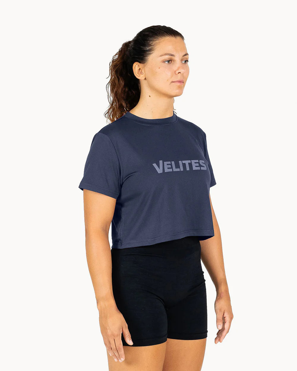 Velites Crop Holo Blå