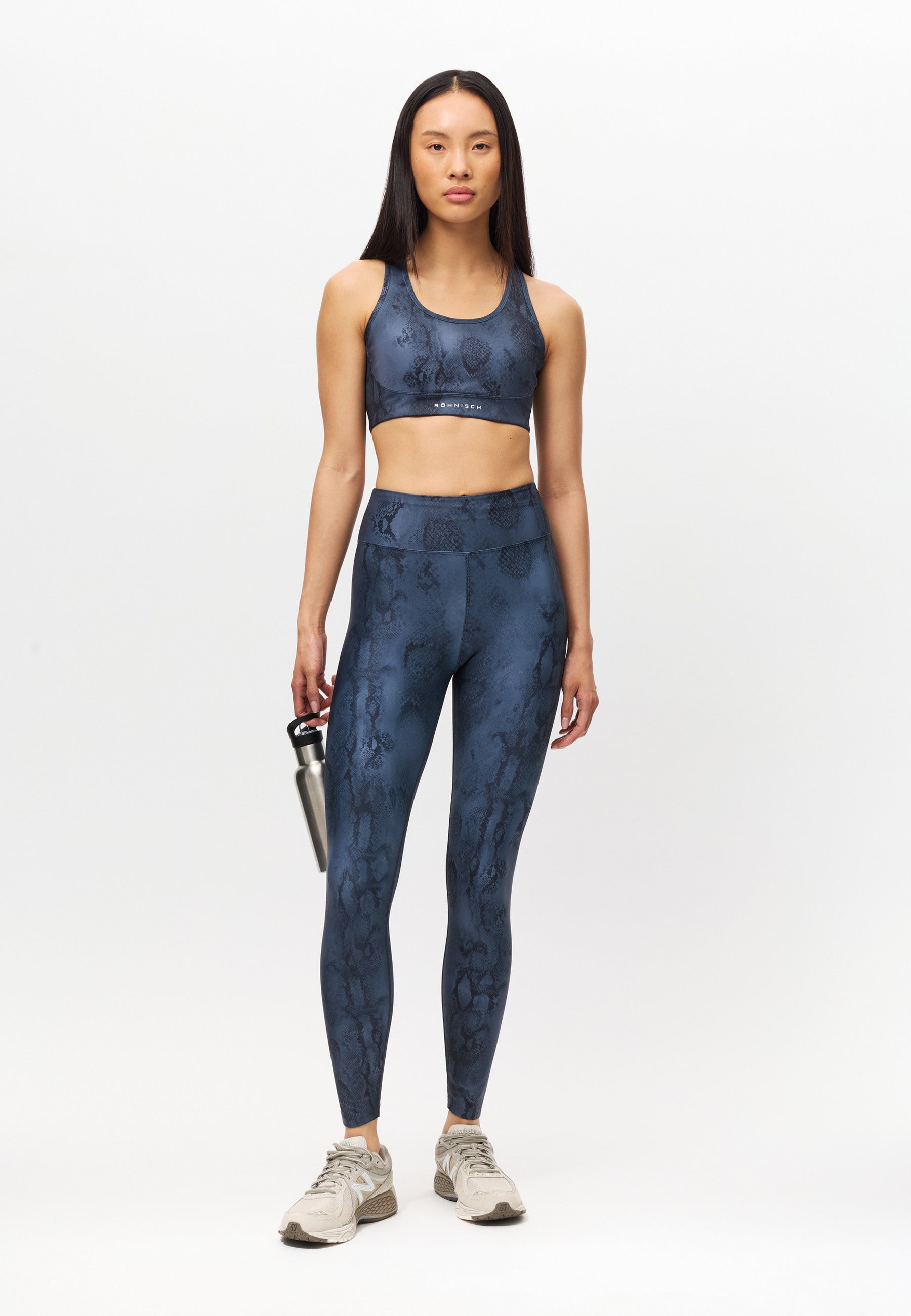 RÖHNISCH Printed High Waist Tights Grey Snake
