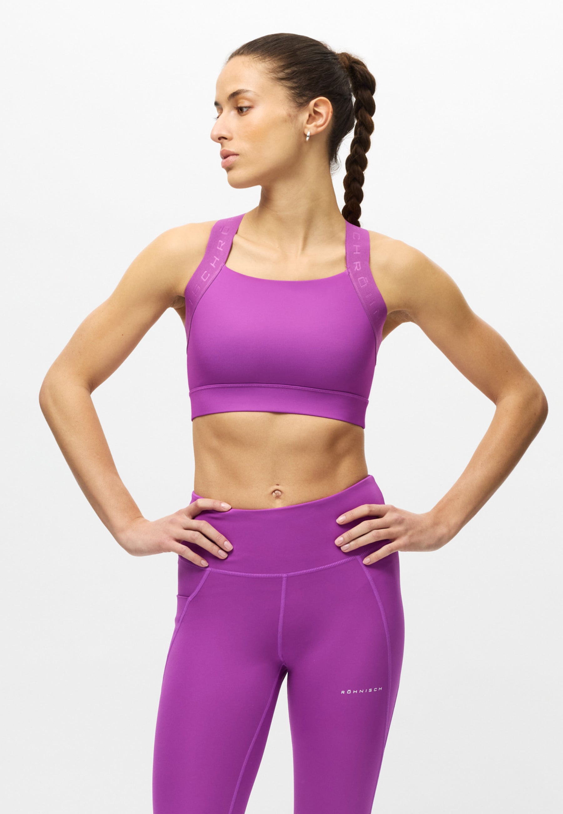 RÖHNISCH Kay Sports Bra Purple Cactus Flower