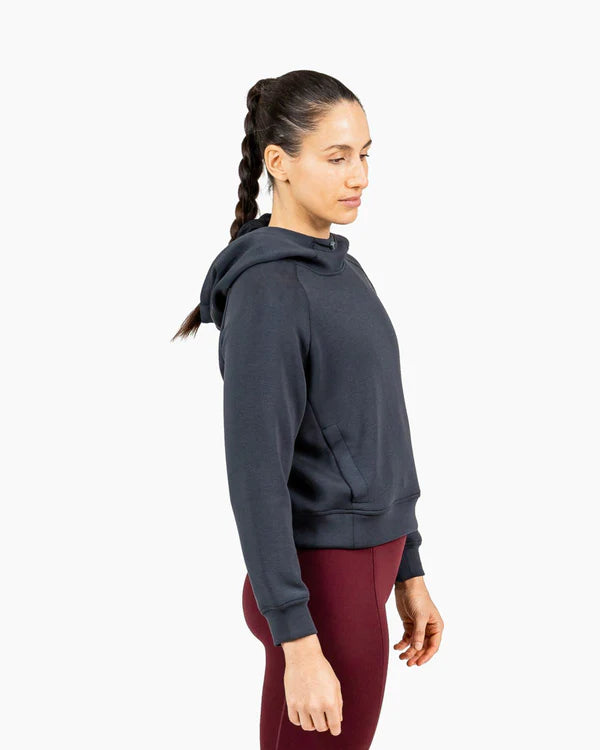 Velites Crop Hoodie Holo Svart