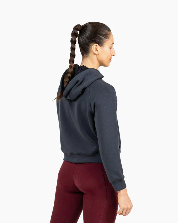 Velites Crop Hoodie Holo Svart