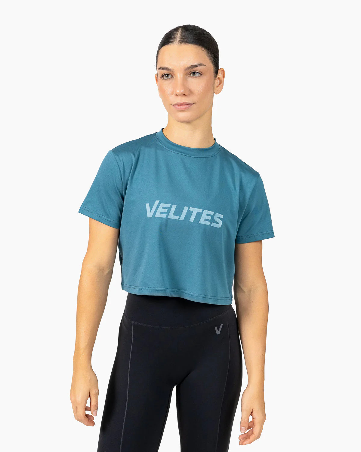 Velites Crop Holo Blå