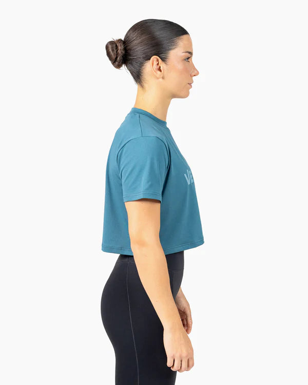 Velites Crop Holo Blå