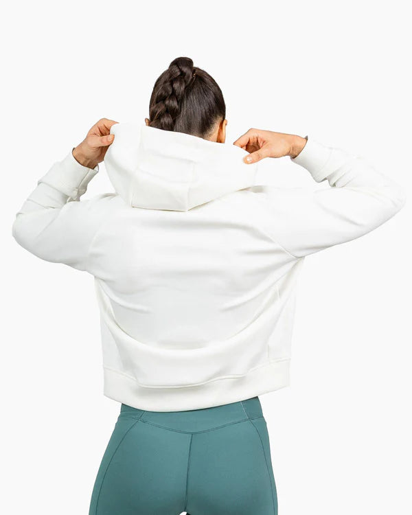 Velites Crop Hoodie Holo Vit