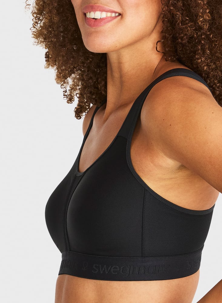 SWEGMARK Kimberly Iconic Sport-BH Svart Swegmark