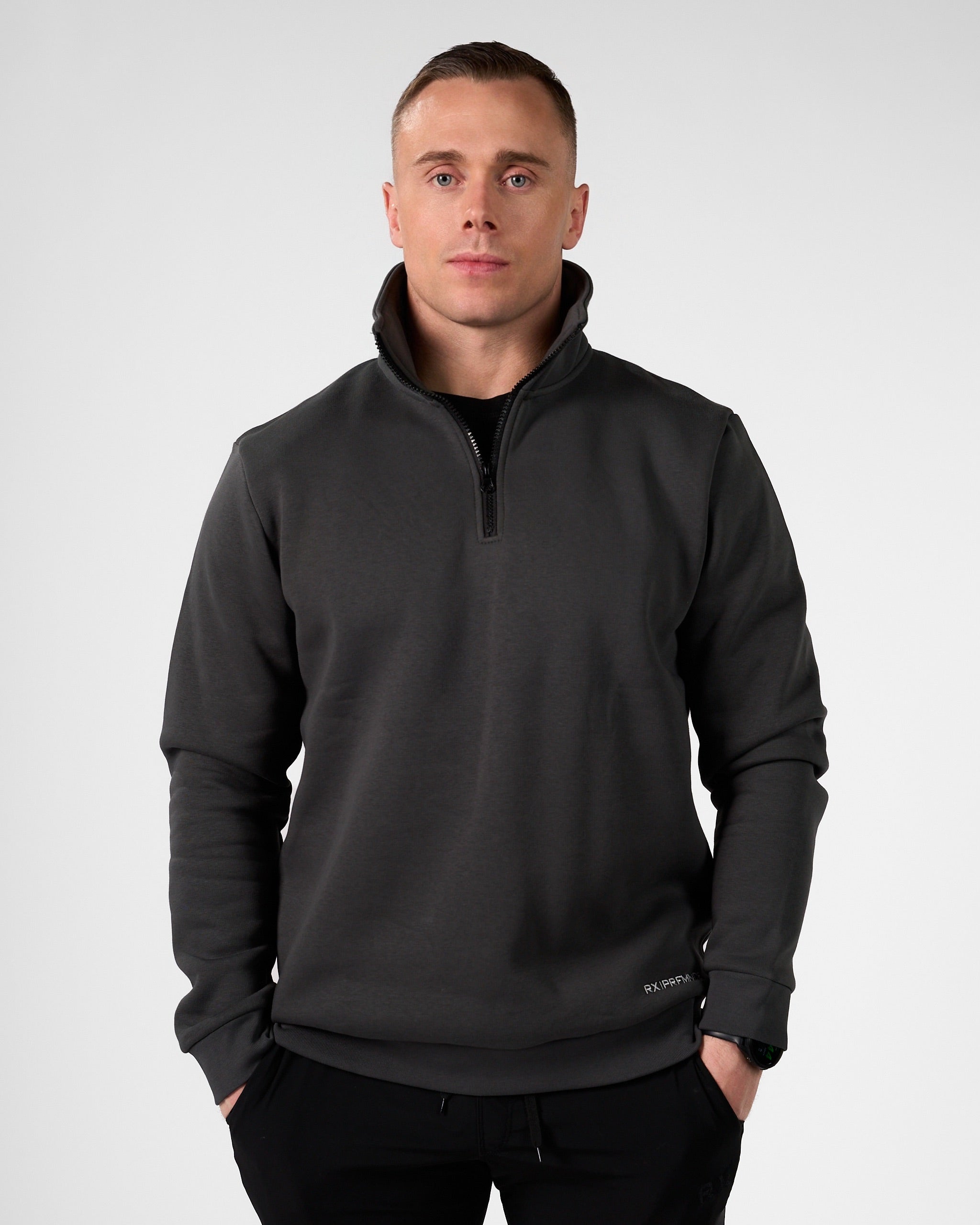 RX Performance Essential Halfzip Sweater Umbra Grey