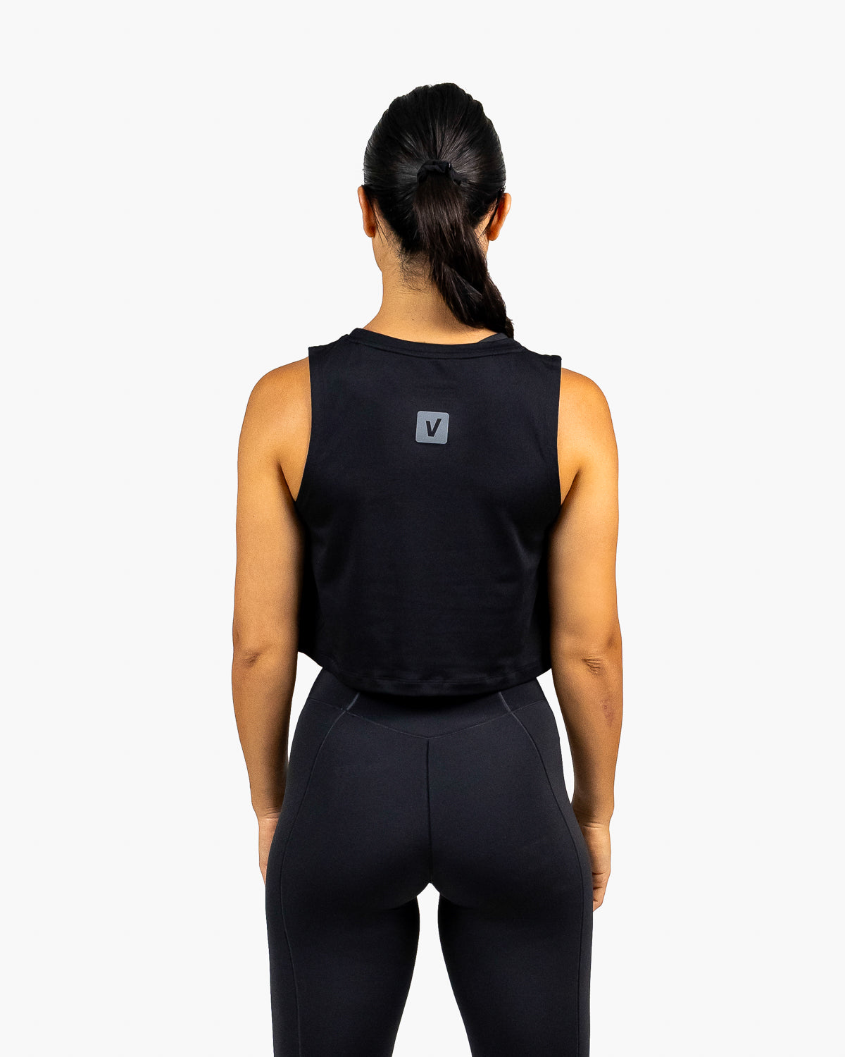 Velites Tank Crop Holo Grey