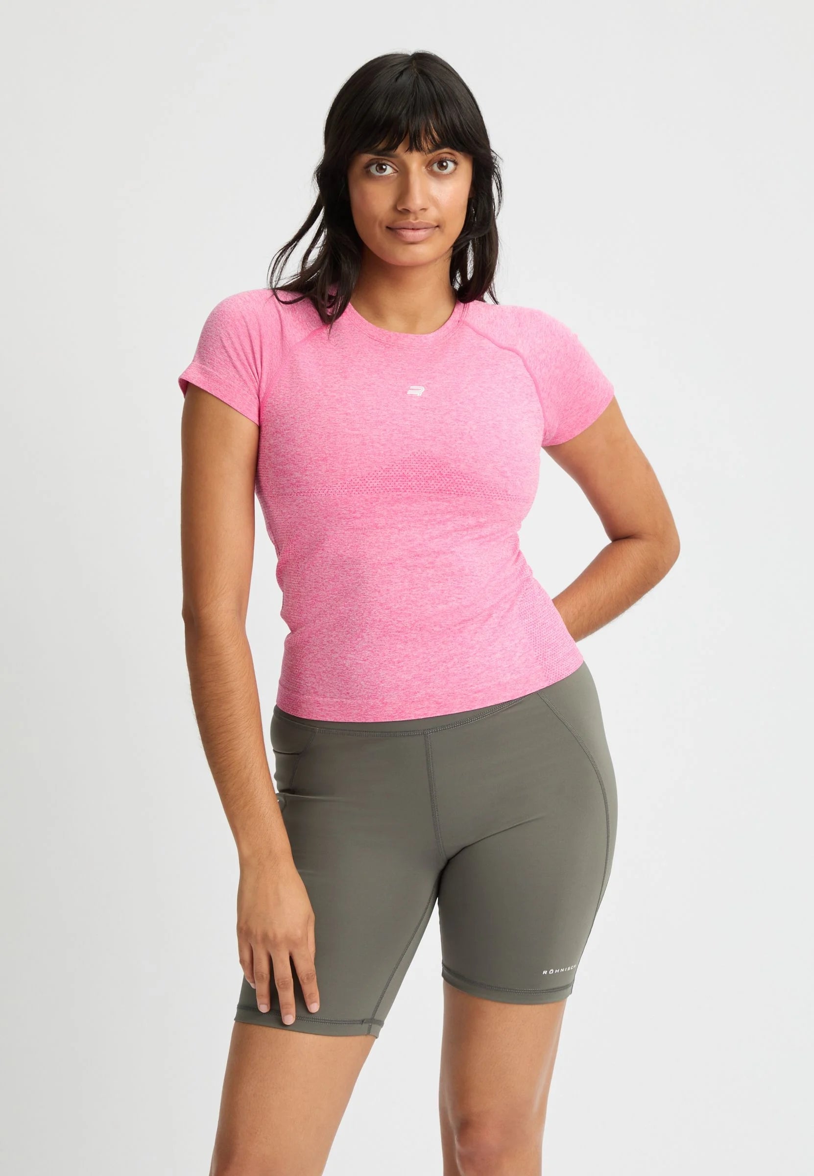 RÖHNISCH Seamless Flex Tee Carmine Rose Röhnisch