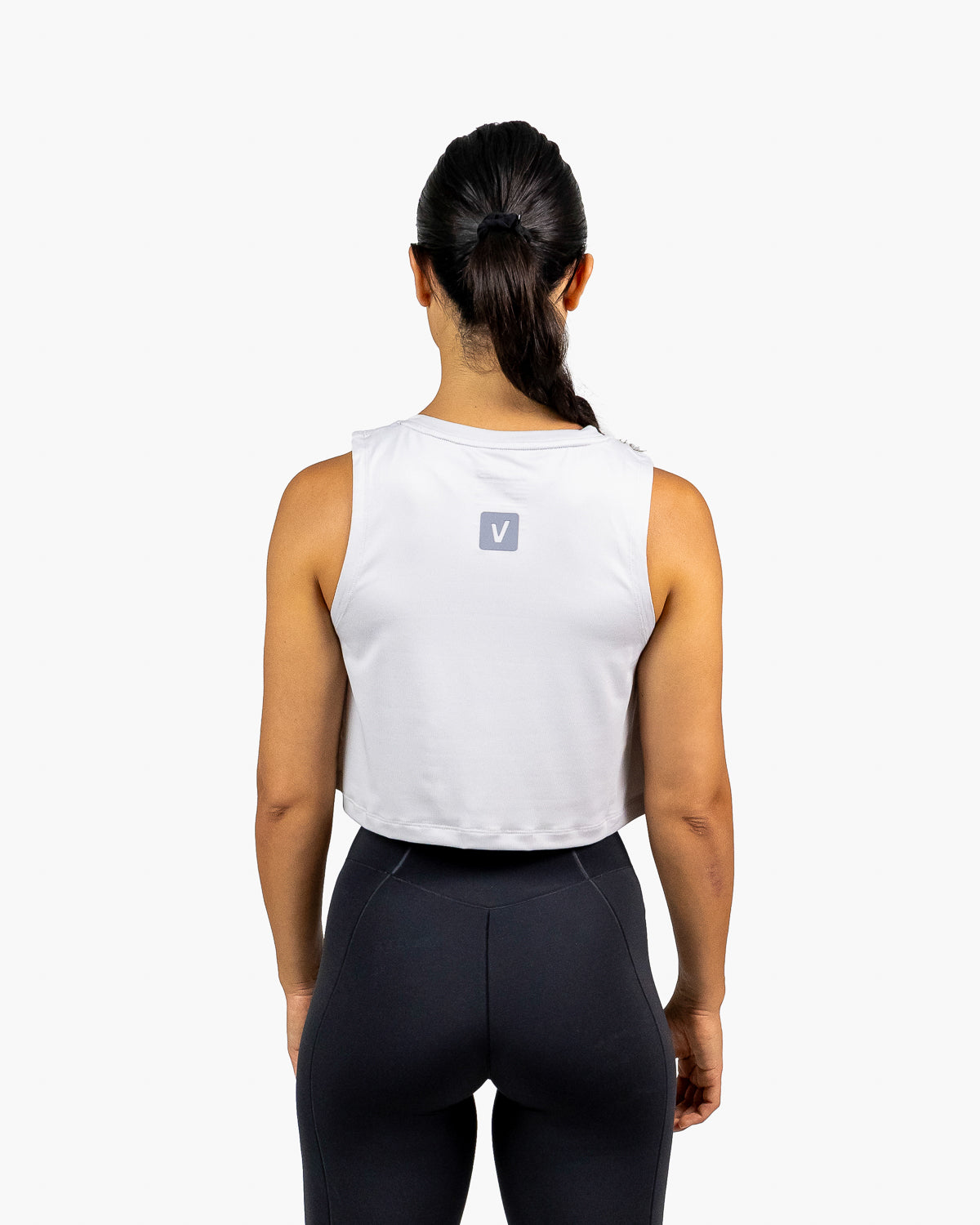 Velites Tank Crop Holo Grey