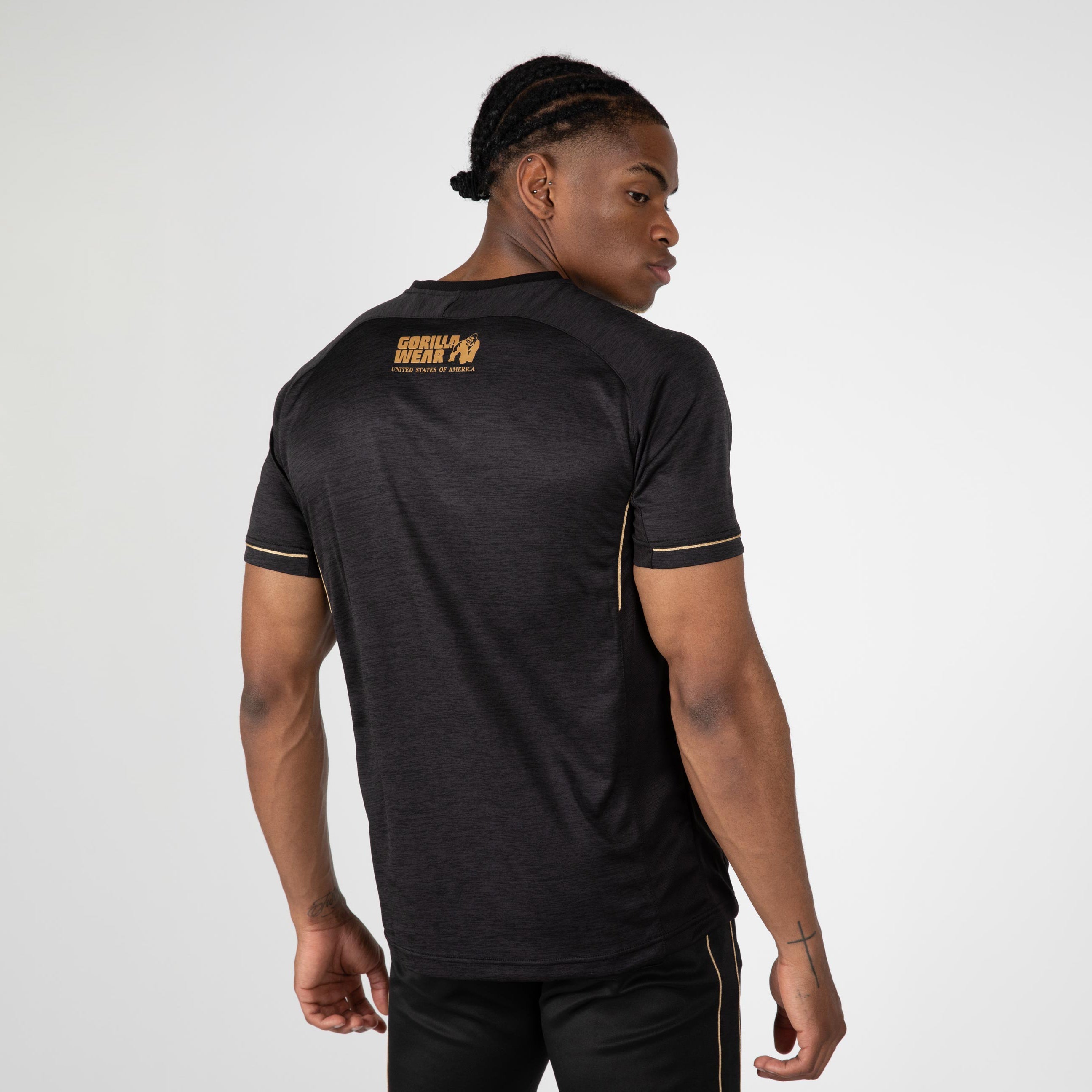 Gorilla Wear Fremont T-Shirt, black/gold Gorilla Wear