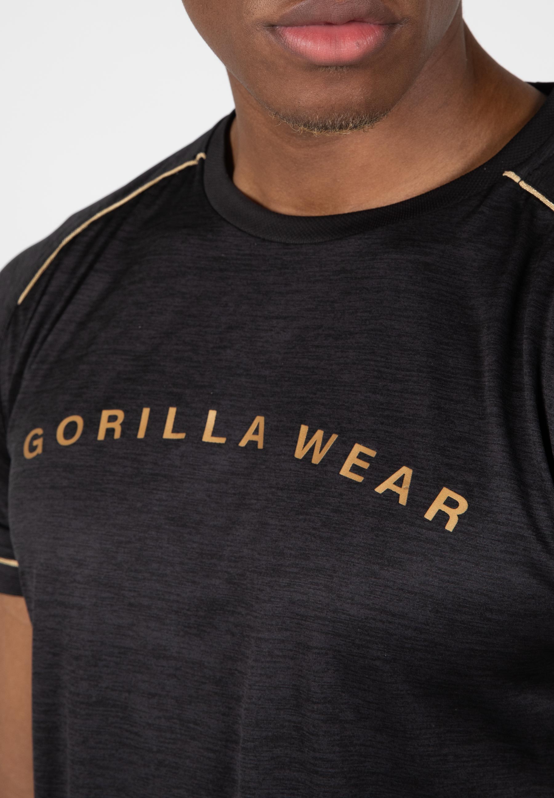 Gorilla Wear Fremont T-Shirt, black/gold Gorilla Wear