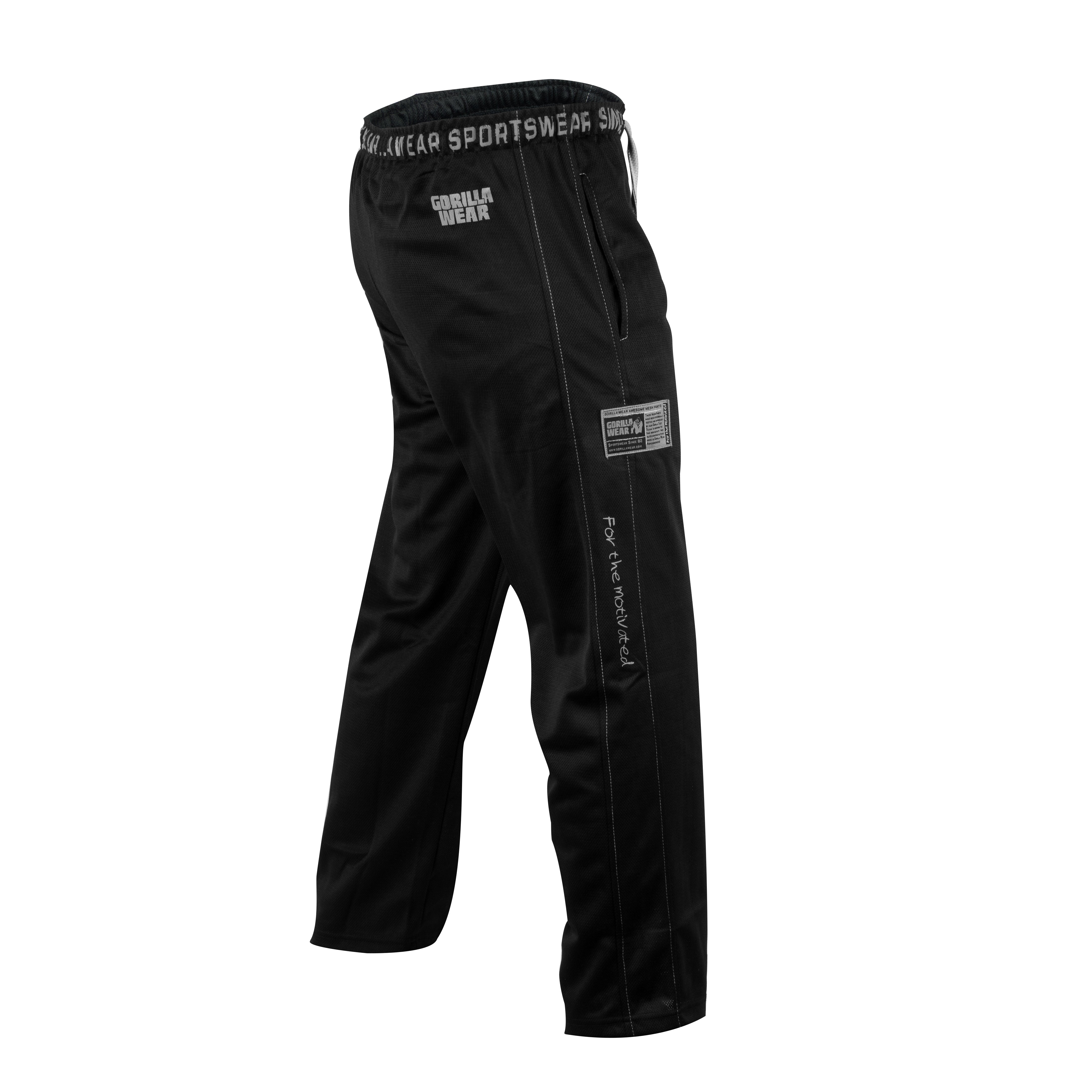Gorilla Wear Logo Mesh Pants, black Gorilla Wear