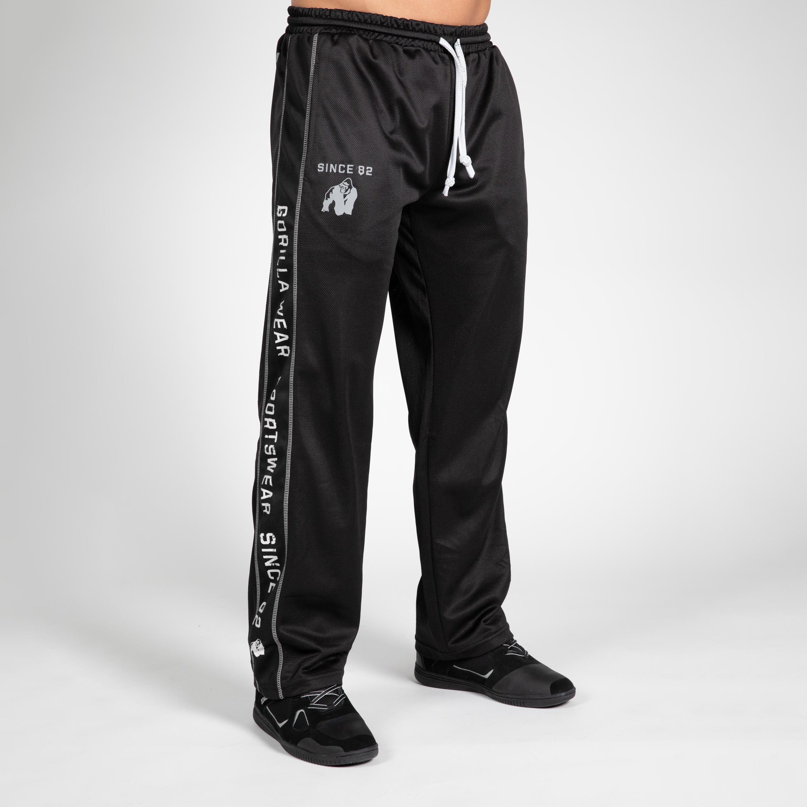 Gorilla Wear Functional Mesh Pants, black/white Gorilla Wear
