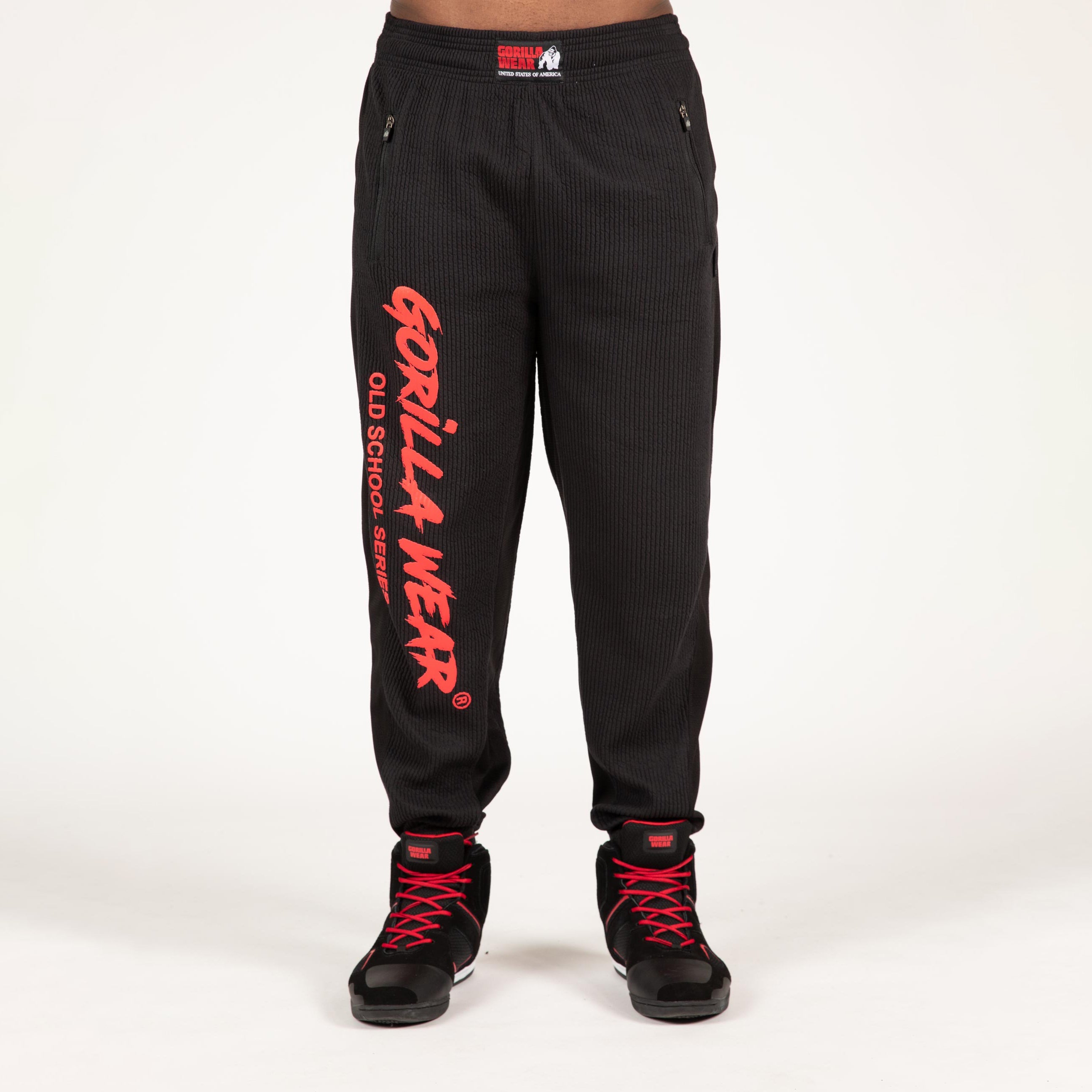 Gorilla Wear Augustine Old School Pants, black/red Gorilla Wear