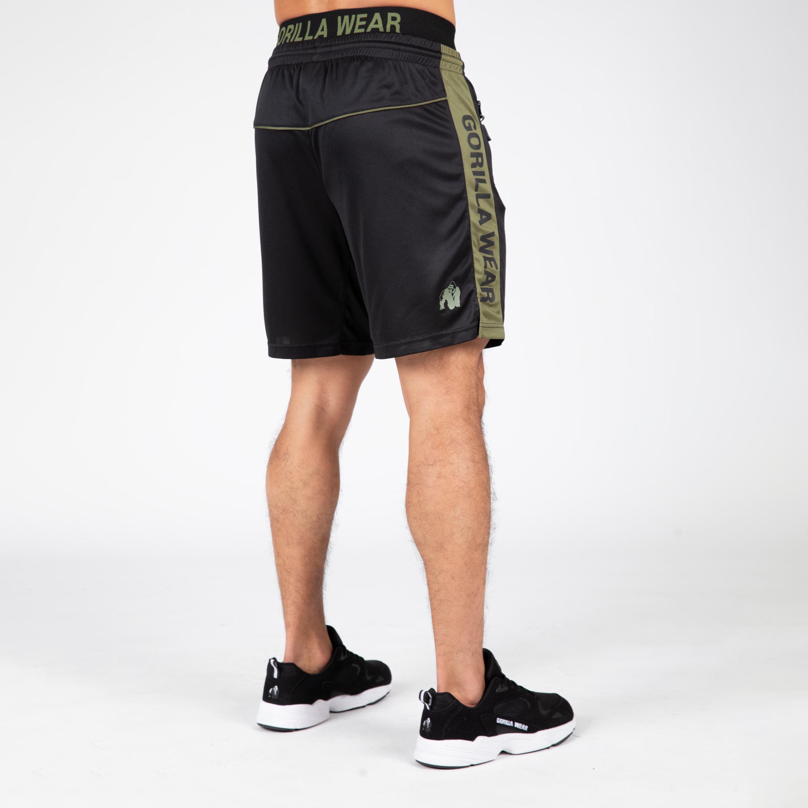 Gorilla Wear Atlanta Shorts, black/green Gorilla Wear