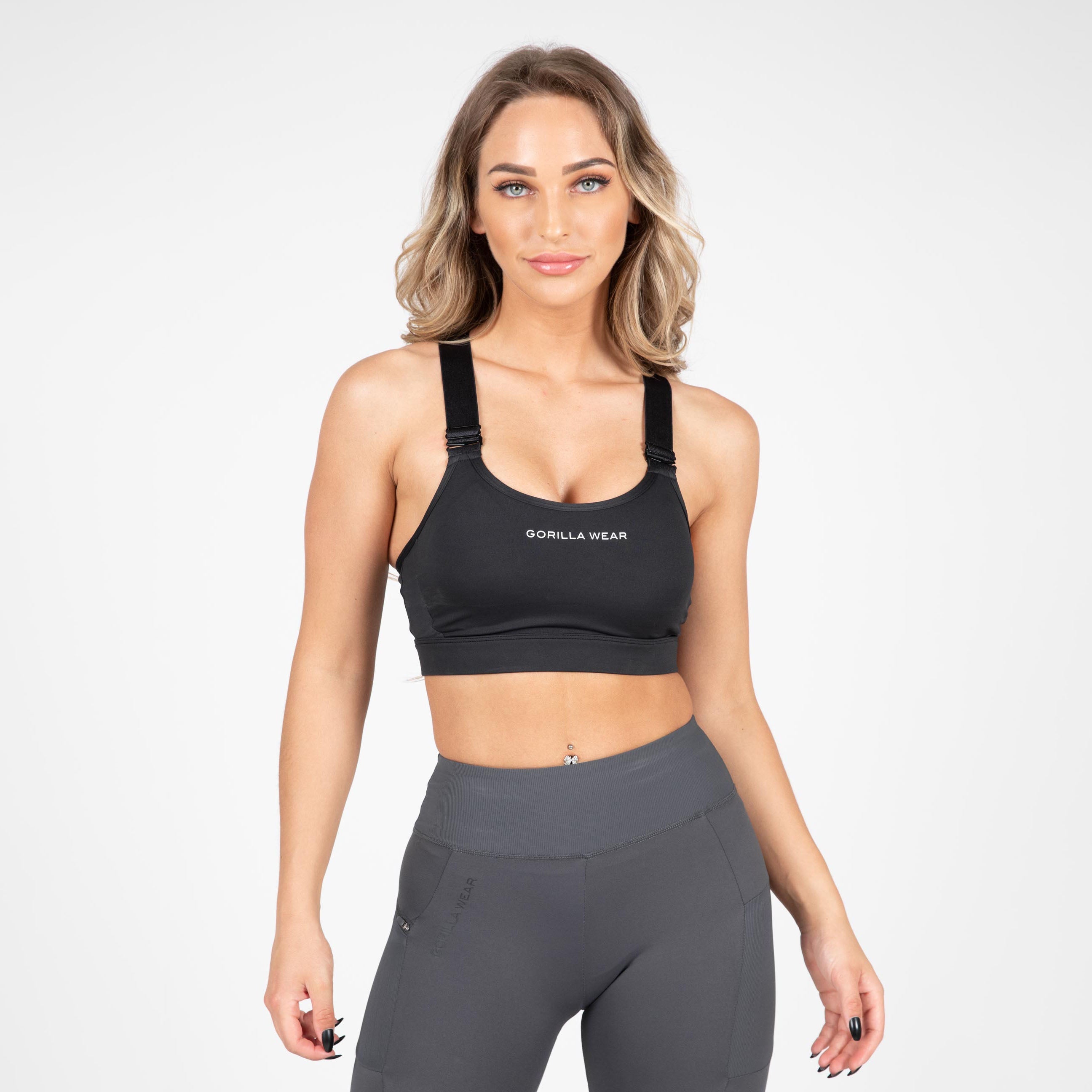 Gorilla Wear Monroe Sports Bra, black Gorilla Wear