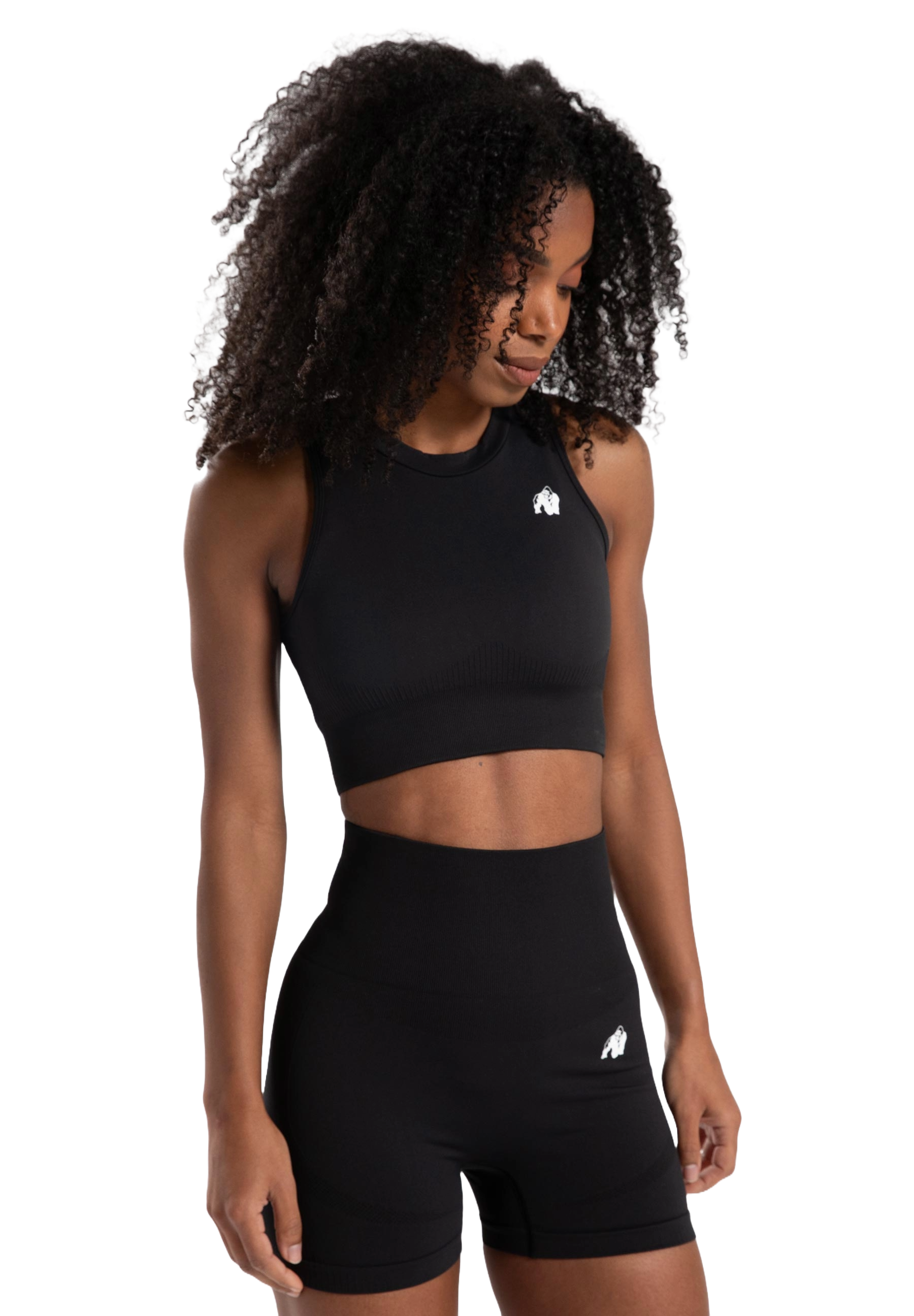 Gorilla Wear Olivia Seamless Crop Top, black Gorilla Wear