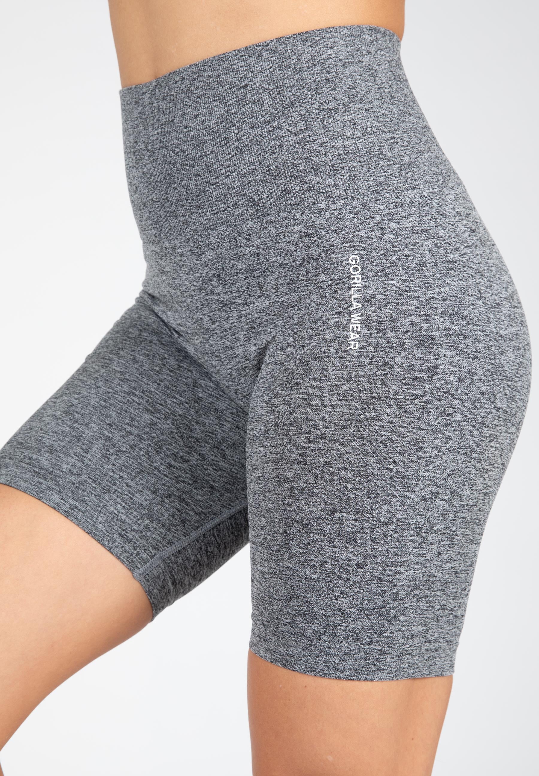 Gorilla Wear Quincy Seamless Cycling Shorts Grey Melange