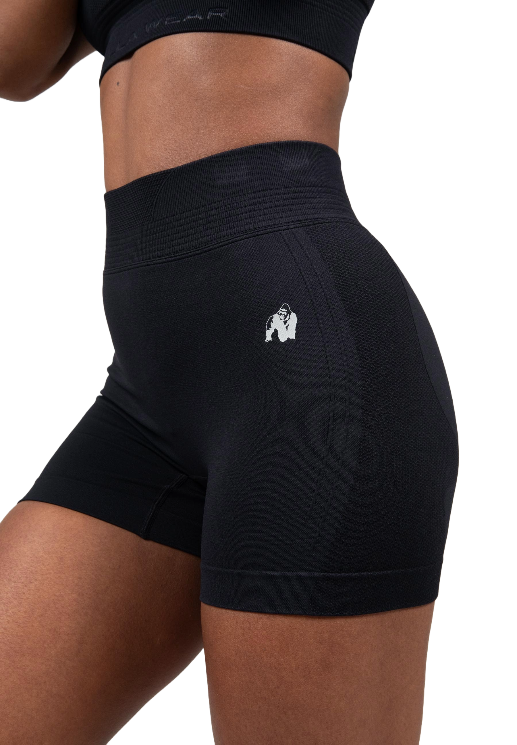 Gorilla Wear Whitney Seamless Shorts, black Gorilla Wear