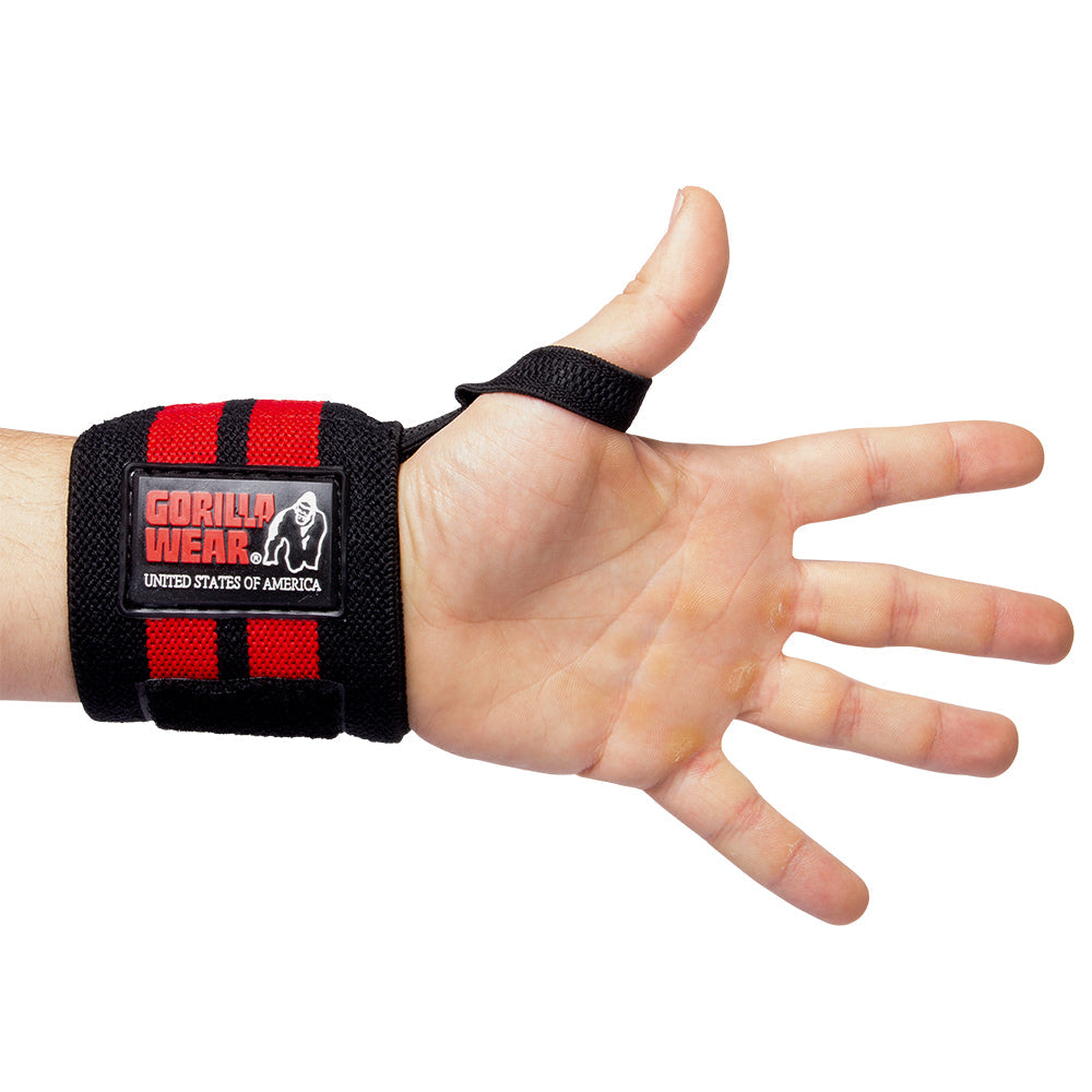Gorilla Wear Wrist Wraps Pro, black/red Gorilla Wear