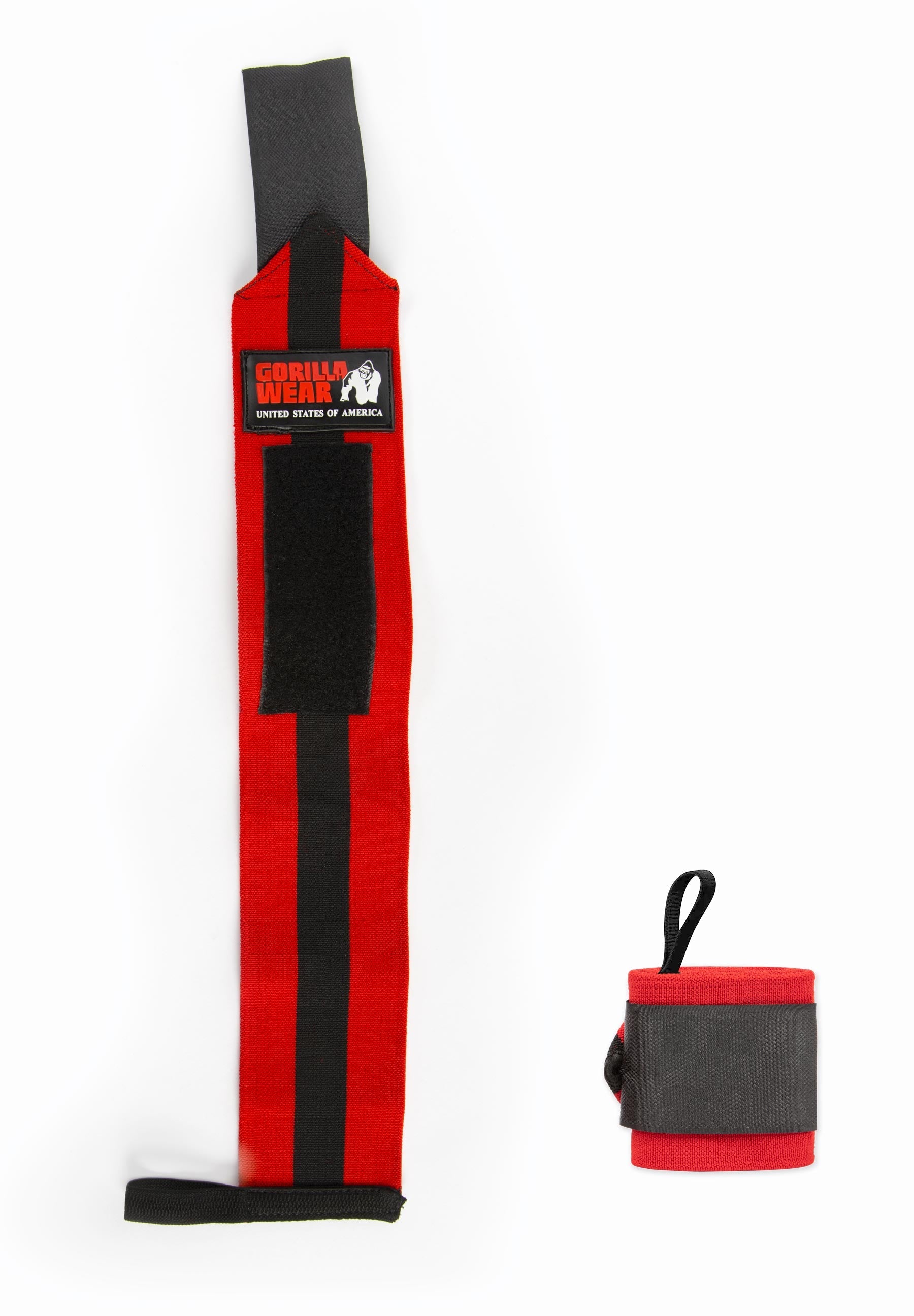 Gorilla Wear Wrist Wraps Ultra, black/red Gorilla Wear