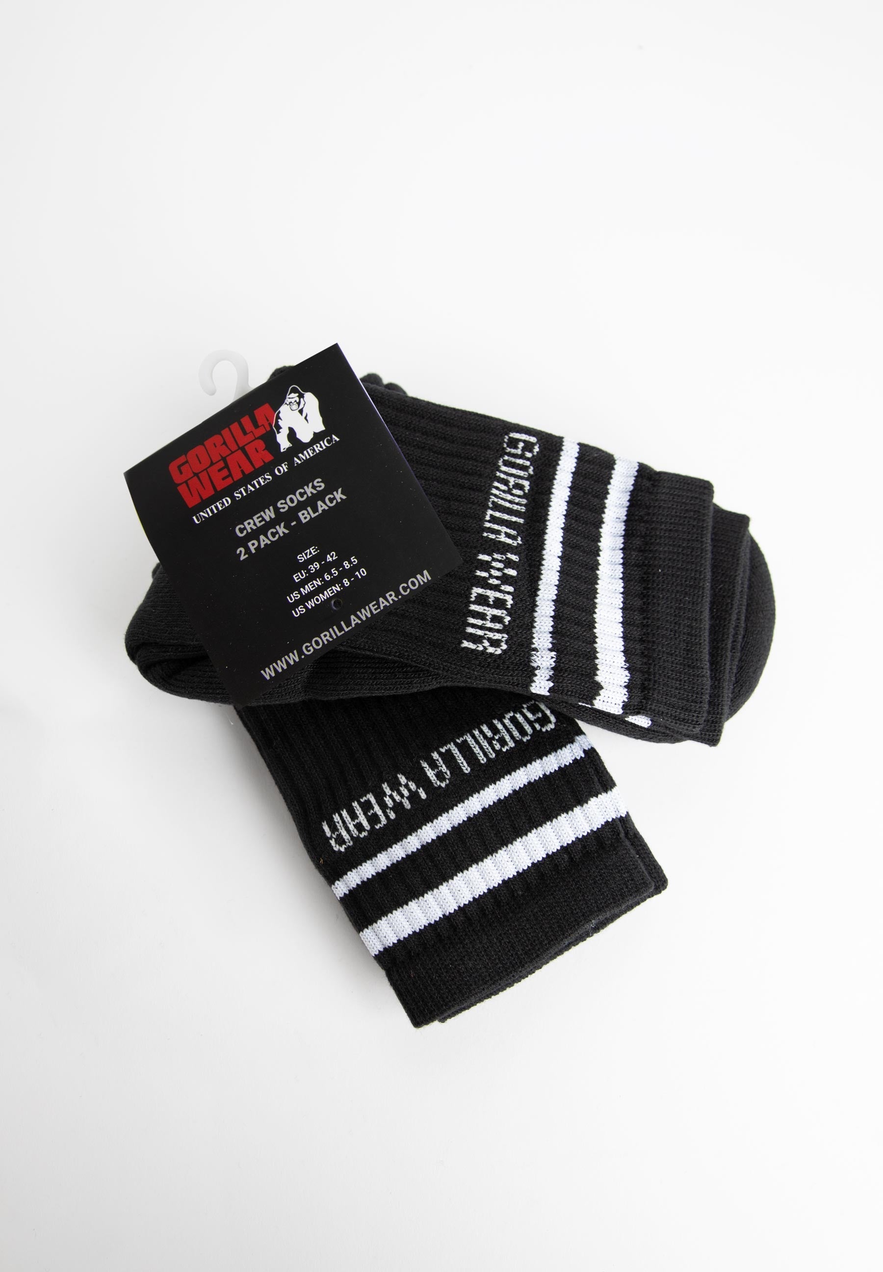Gorilla Wear Crew Socks 2-Pack, black Gorilla Wear