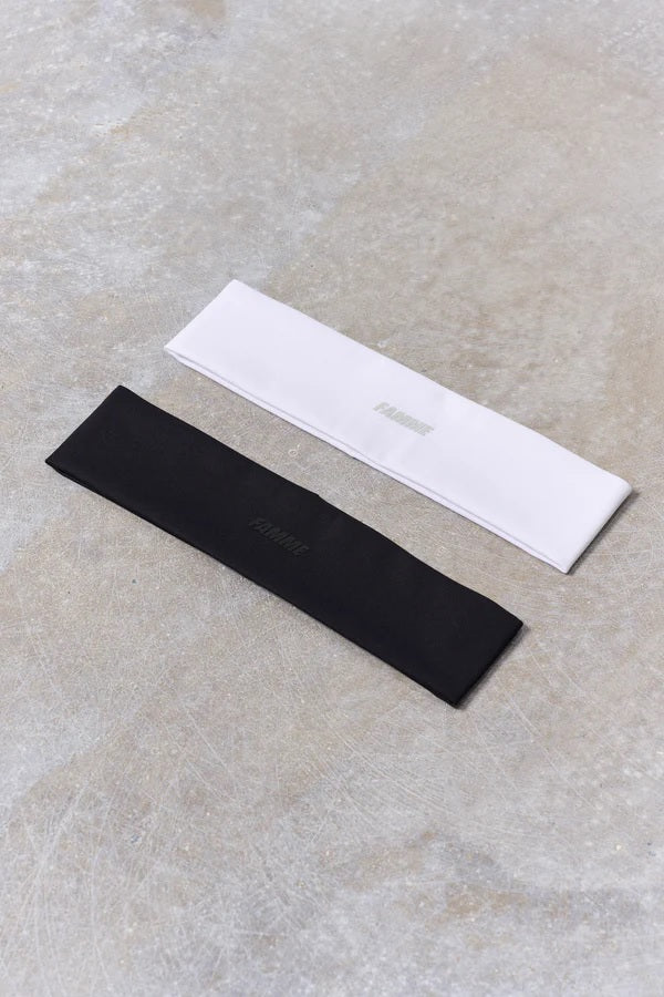 FAMME Headband – Vitt träningspannband FAMME