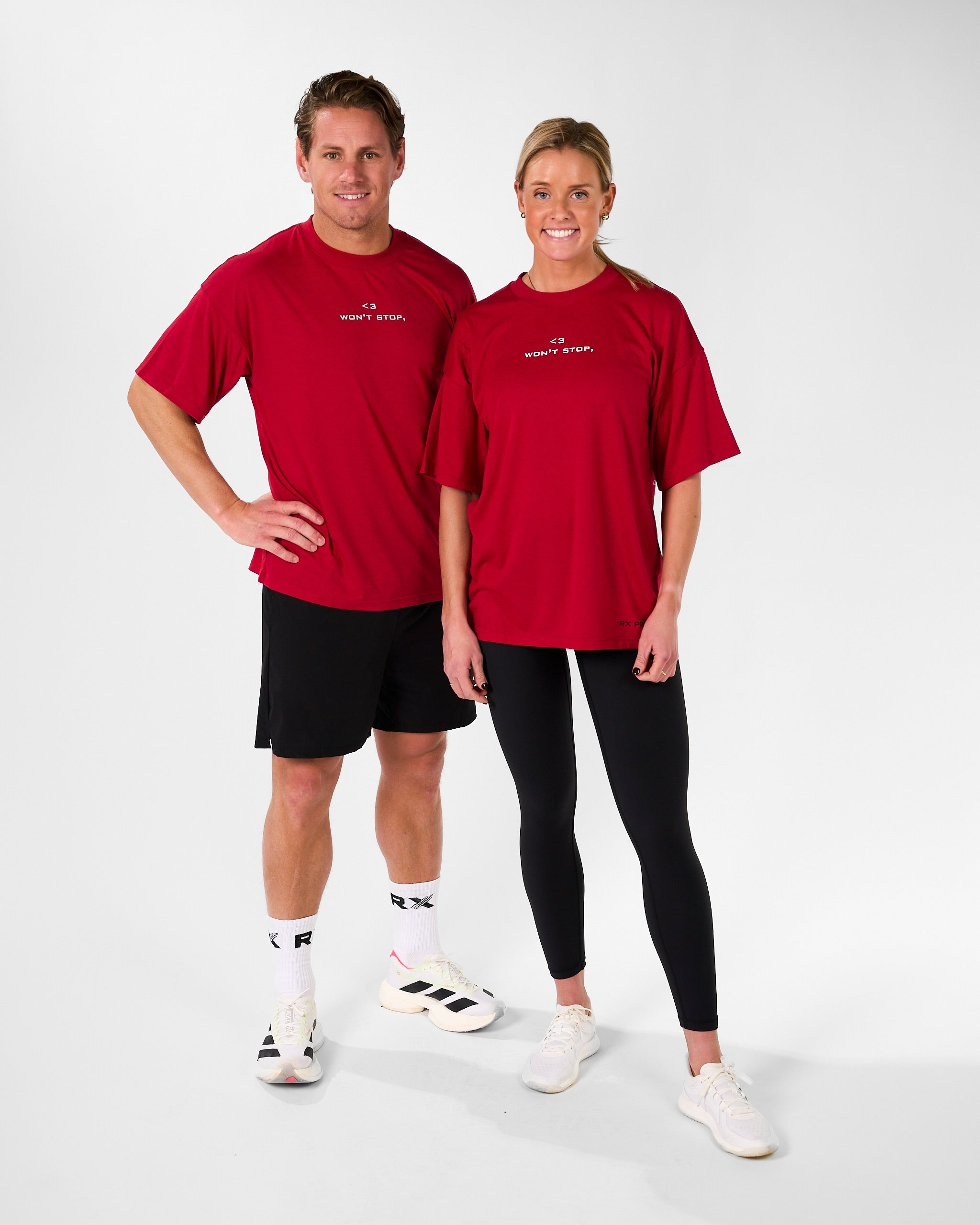 RX Performance Gym Love Tee Red
