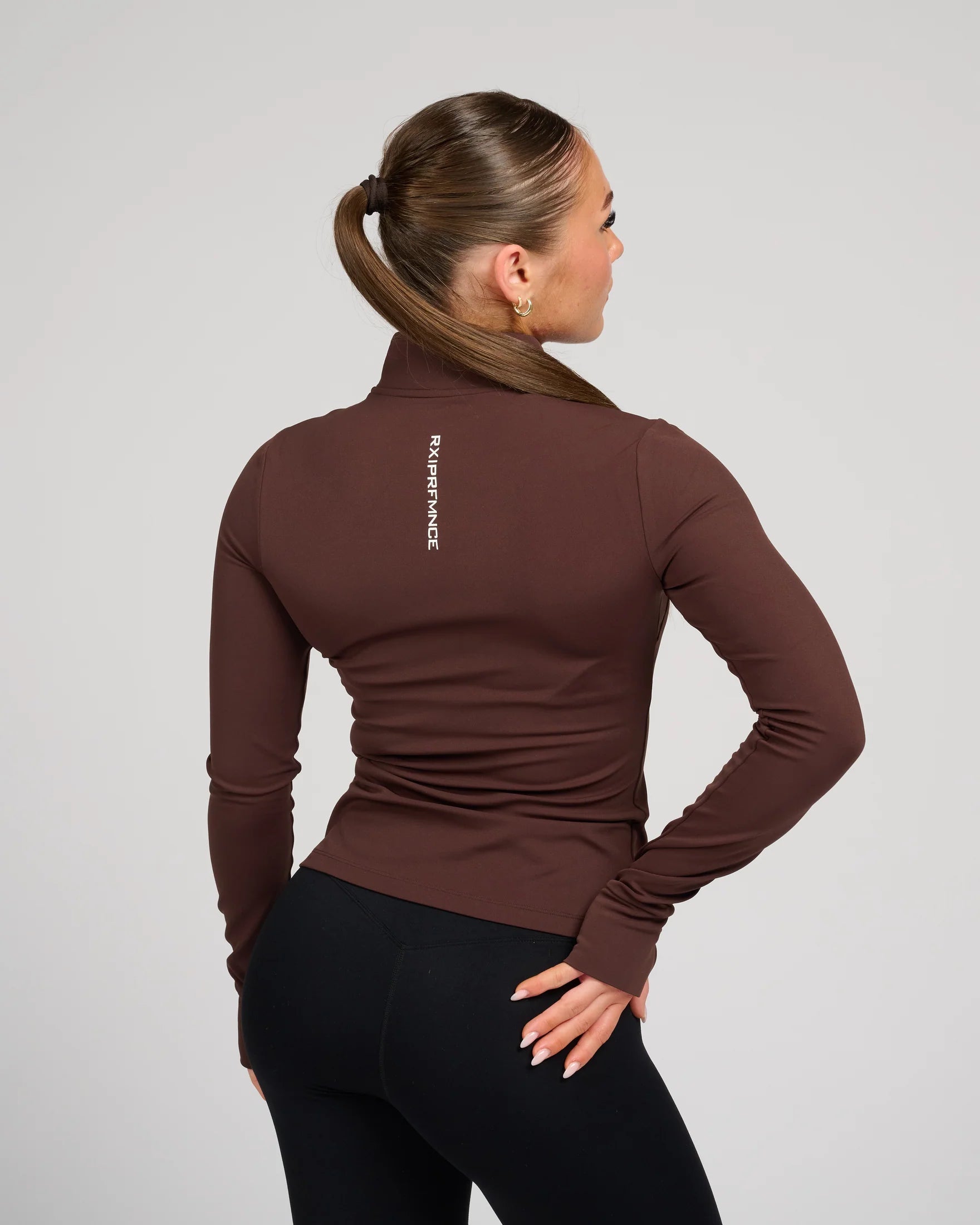RX Performance Helen Zip Longsleeve Brown RX Performance