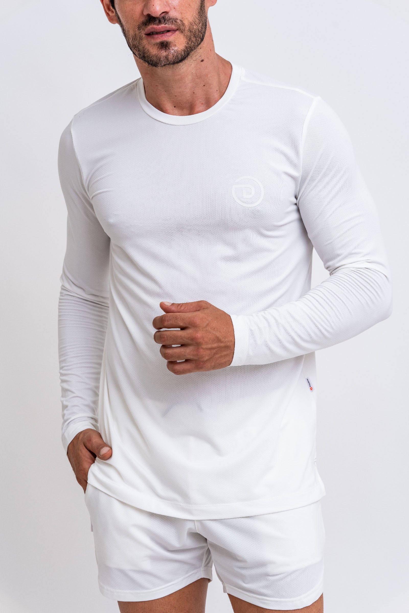 DOSE ATHLETIC Signature Långärmad T-shirt Vit