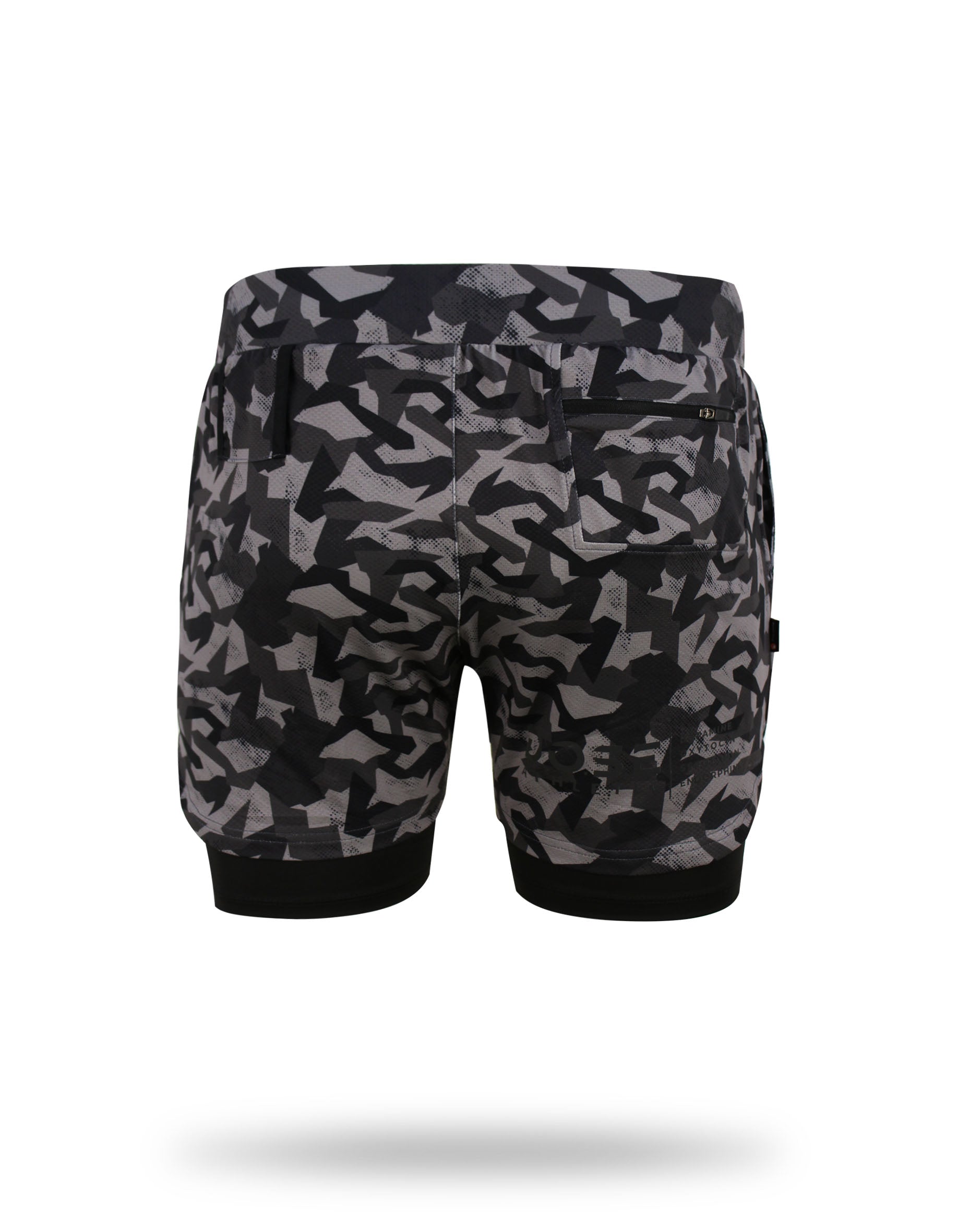 DOSE ATHLETIC 5"Liner Shorts Svart Camo
