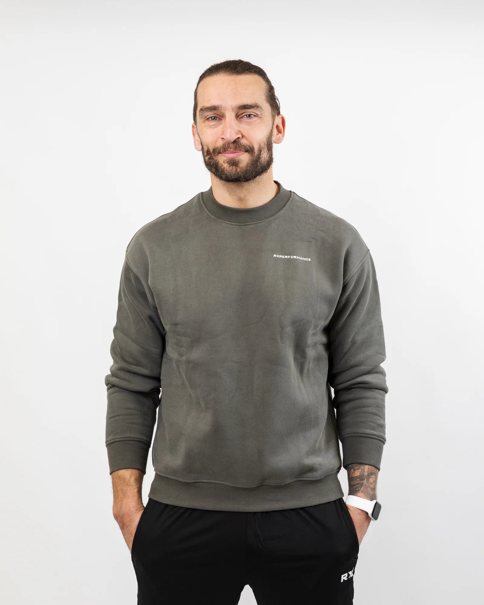 RX Performance Essential Sweatshirt Dusty Olive RX Performance