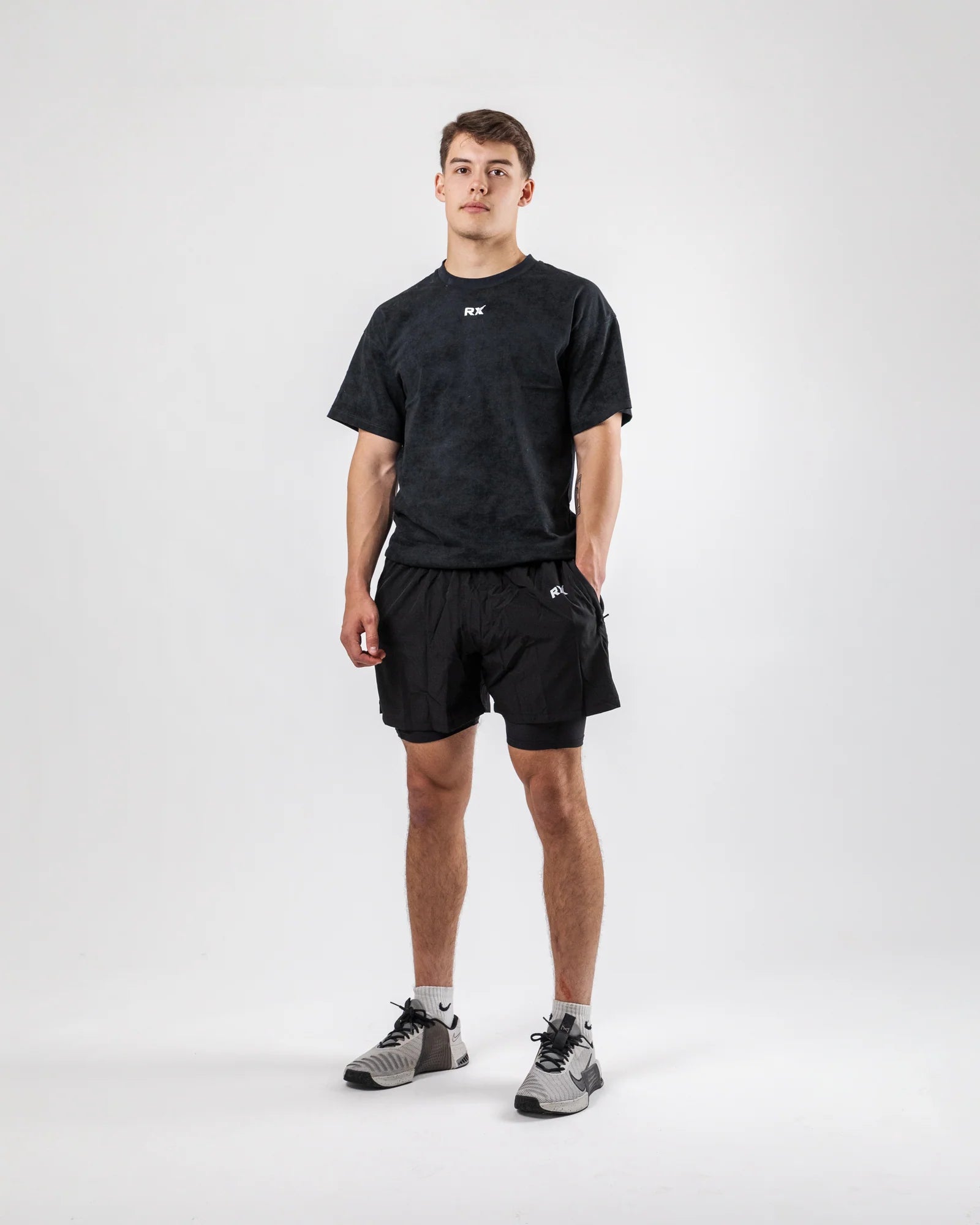 RX Performance Strike 2-in-1 Shorts Black RX Performance
