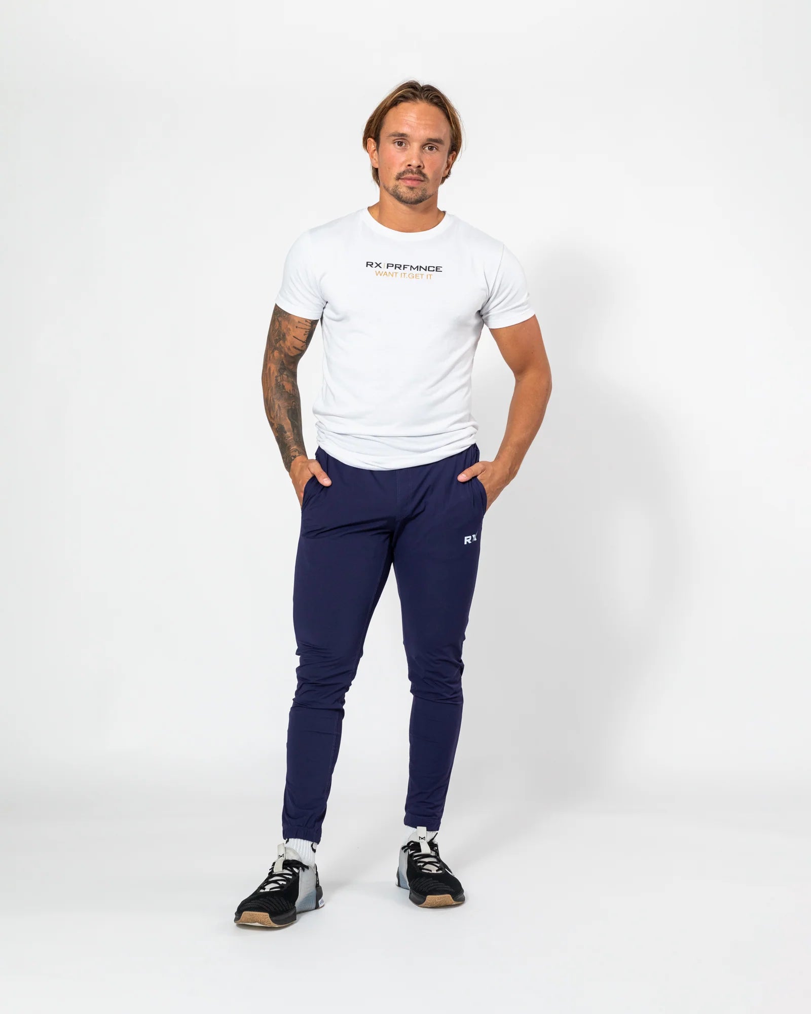 RX Performance Tech Pants Navy Purple RX Performance