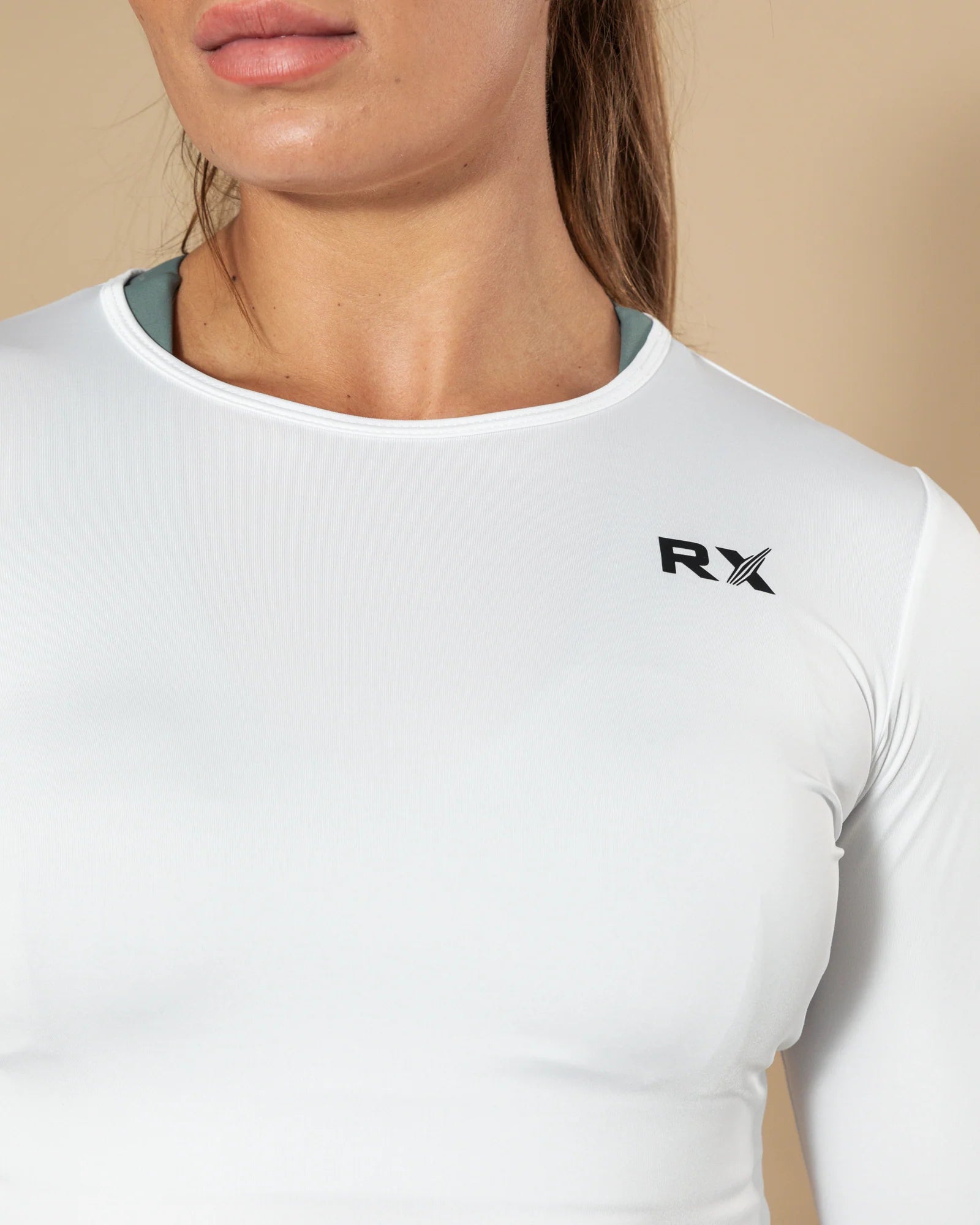 RX Performance Diane Long Sleeve Top White RX Performance