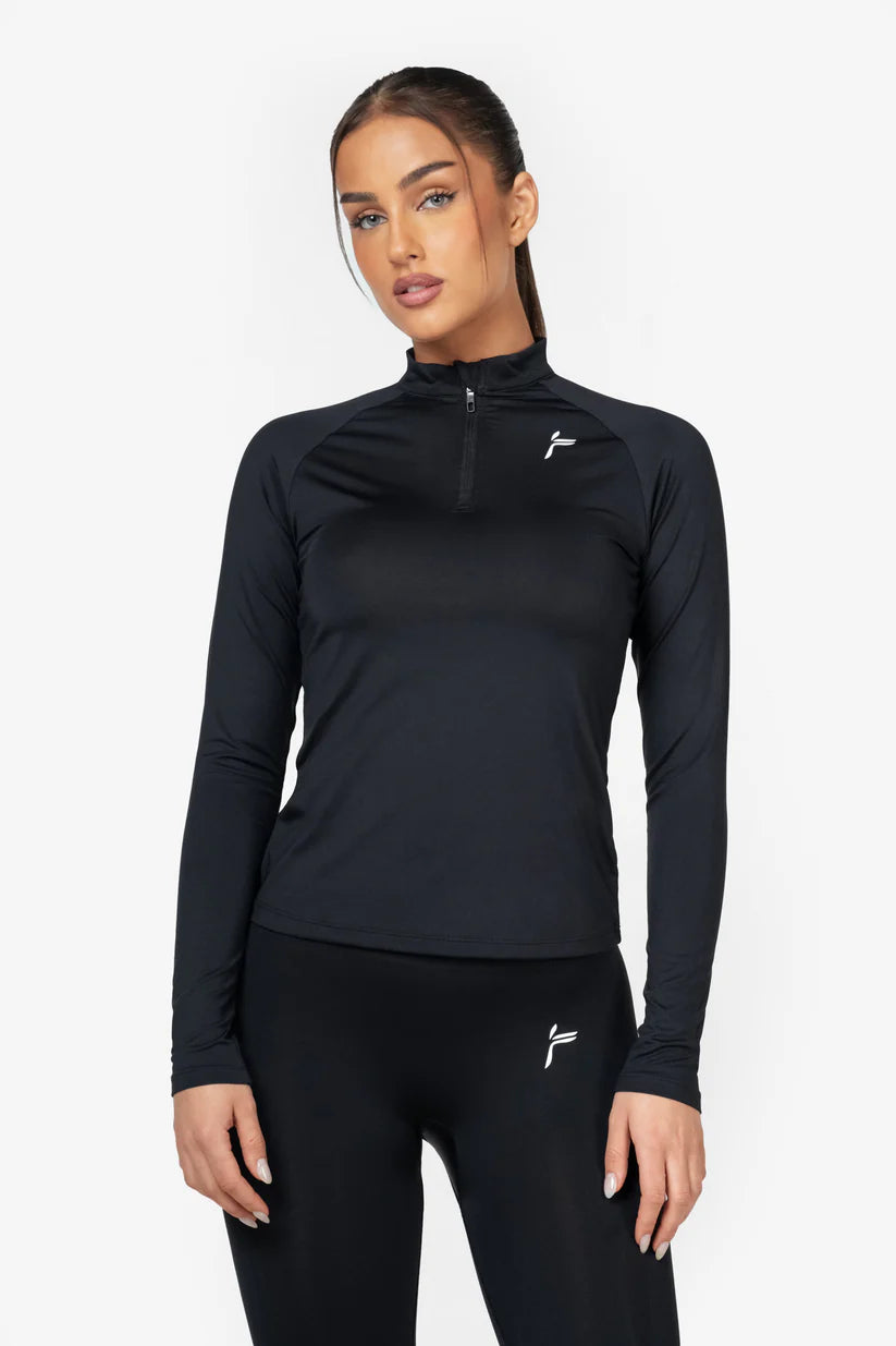 FAMME Essential Long Sleeve Svart