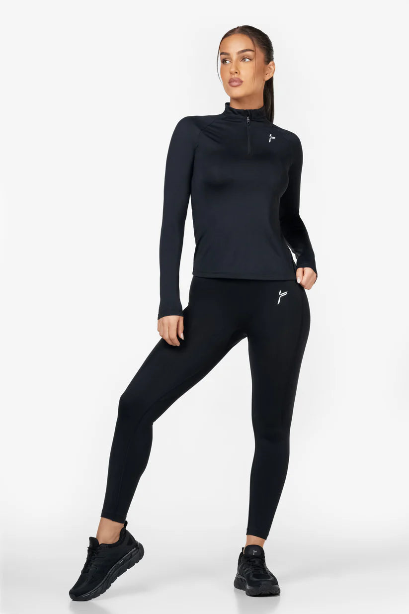 FAMME Essential Long Sleeve Svart