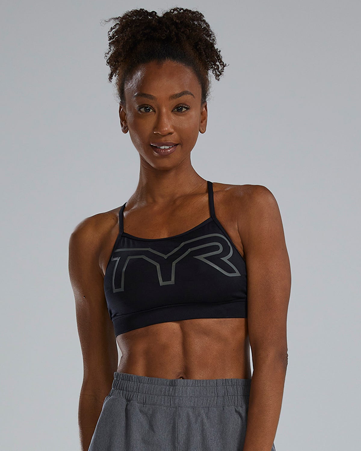 Tyr Women's Base Kinetic High Neck Sport-BH Svart