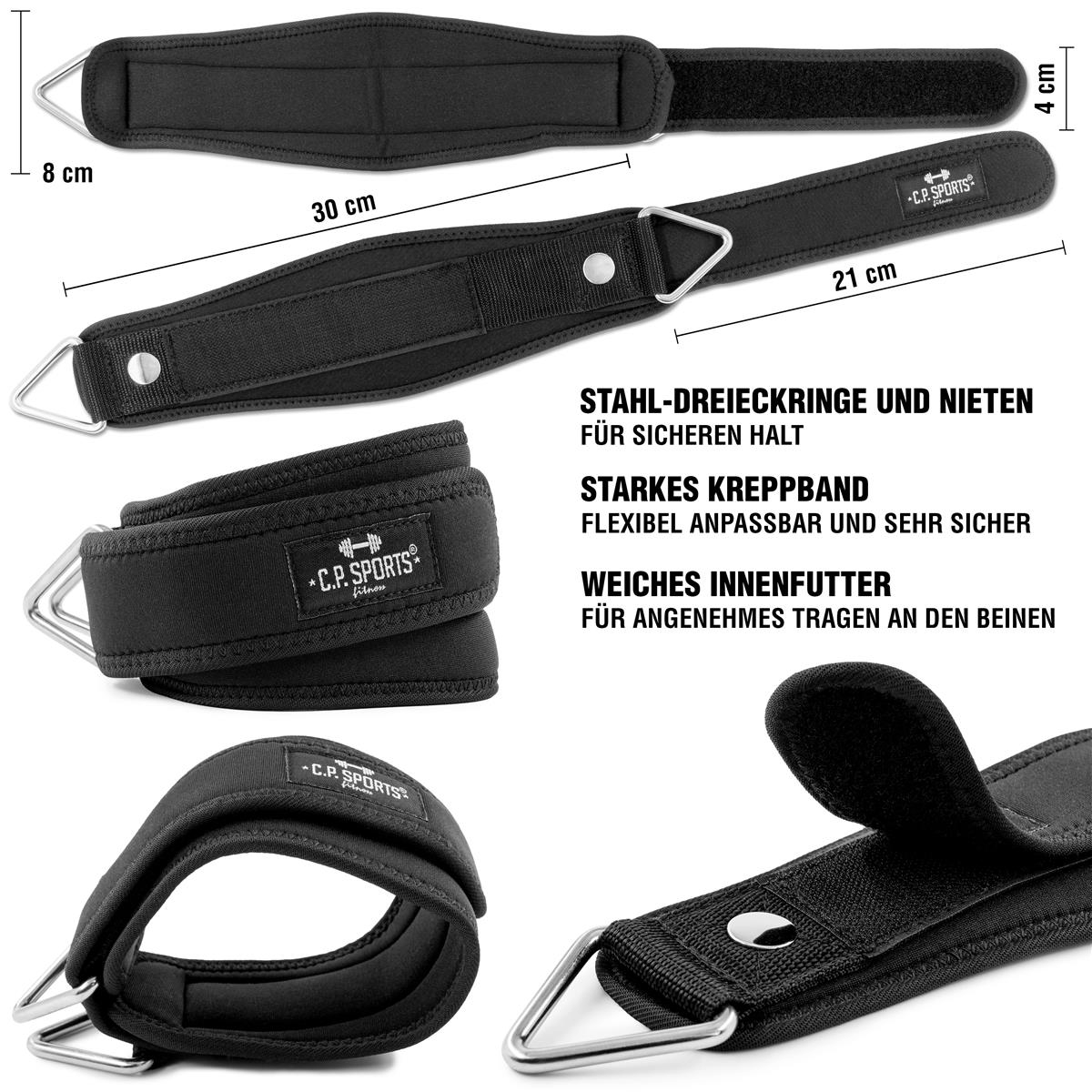 C.P. Sports Wrist & Ankle Strap Premium (par), pink C.P. Sports