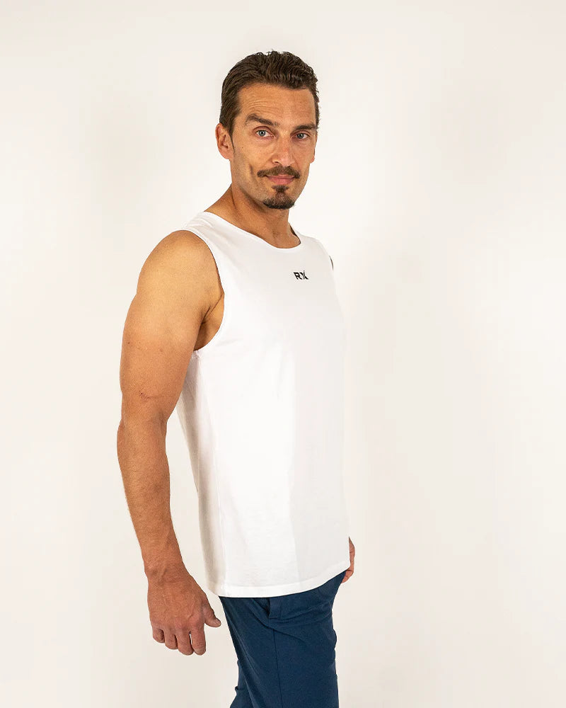RX Performance Strike Tank Top White RX Performance
