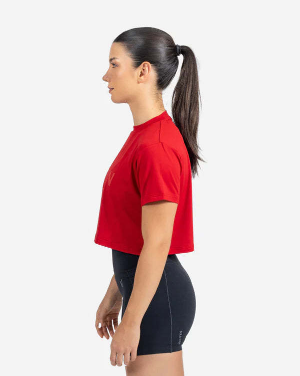 Velites Prvn Crop Holo Röd