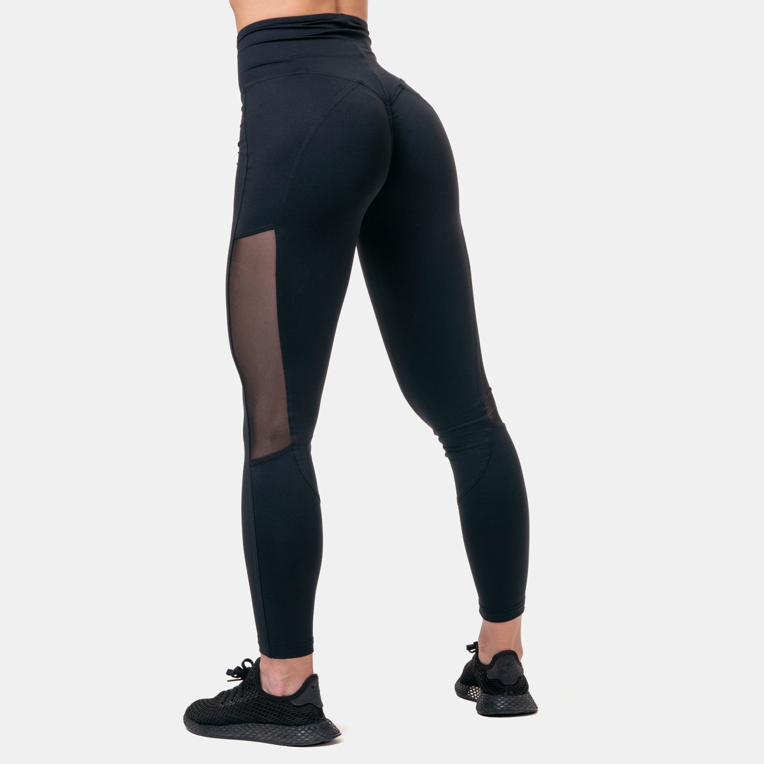 NEBBIA High Waist Mesh Tights, black NEBBIA