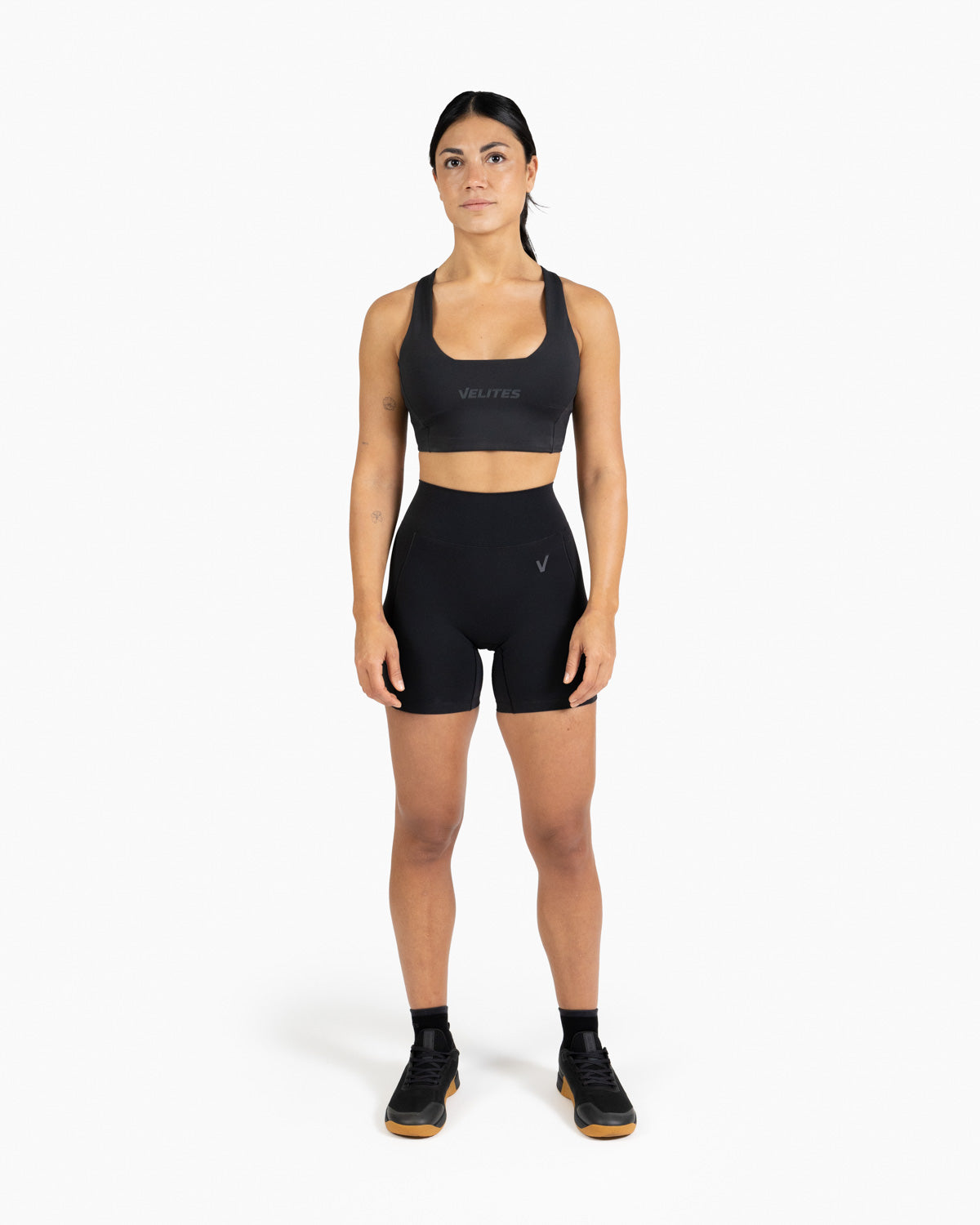 Velites Bra low neck Holo Svart