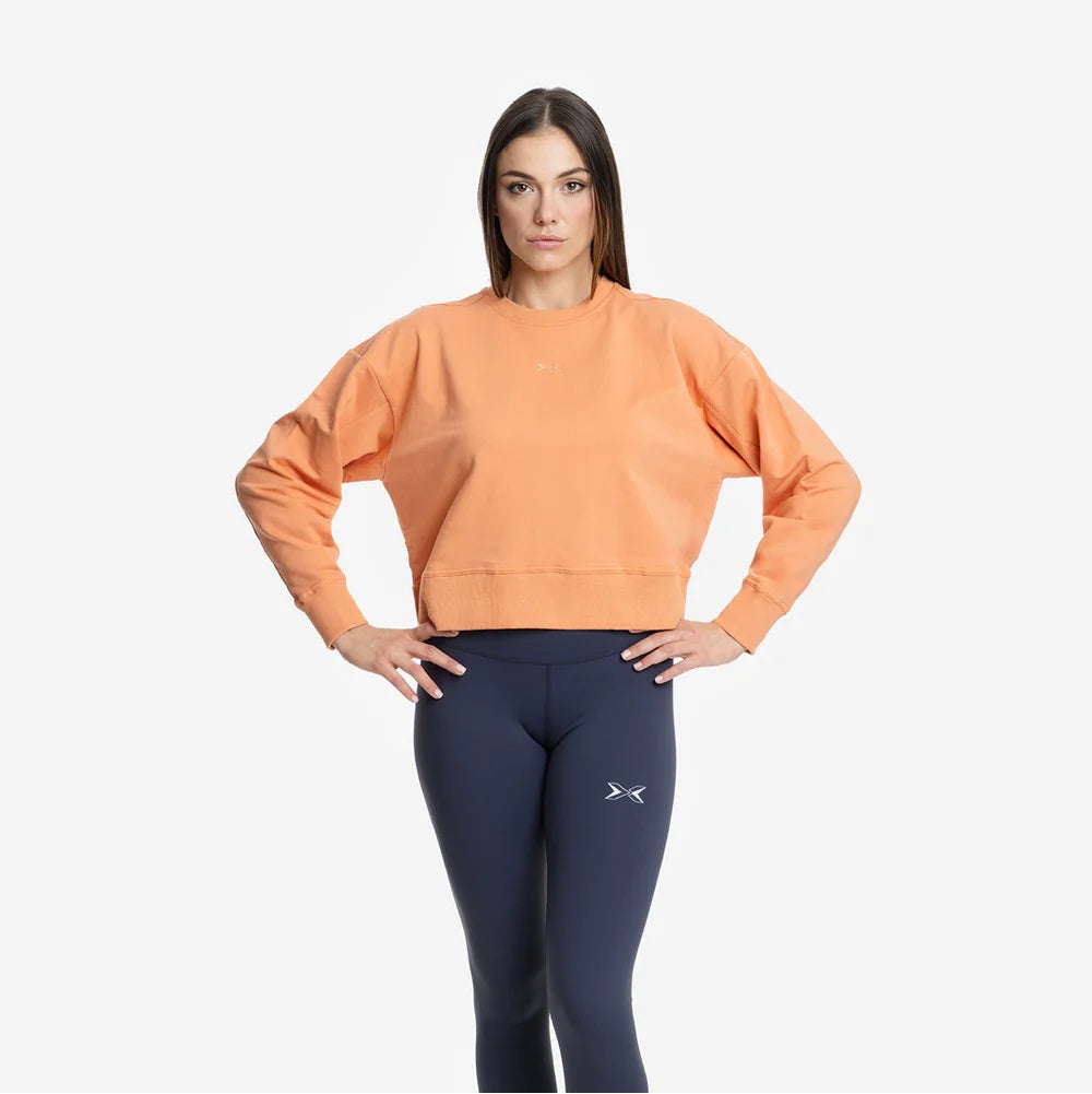 Picsil CROP WOMAN Jersey Stretch sweatshirt Amber Picsil
