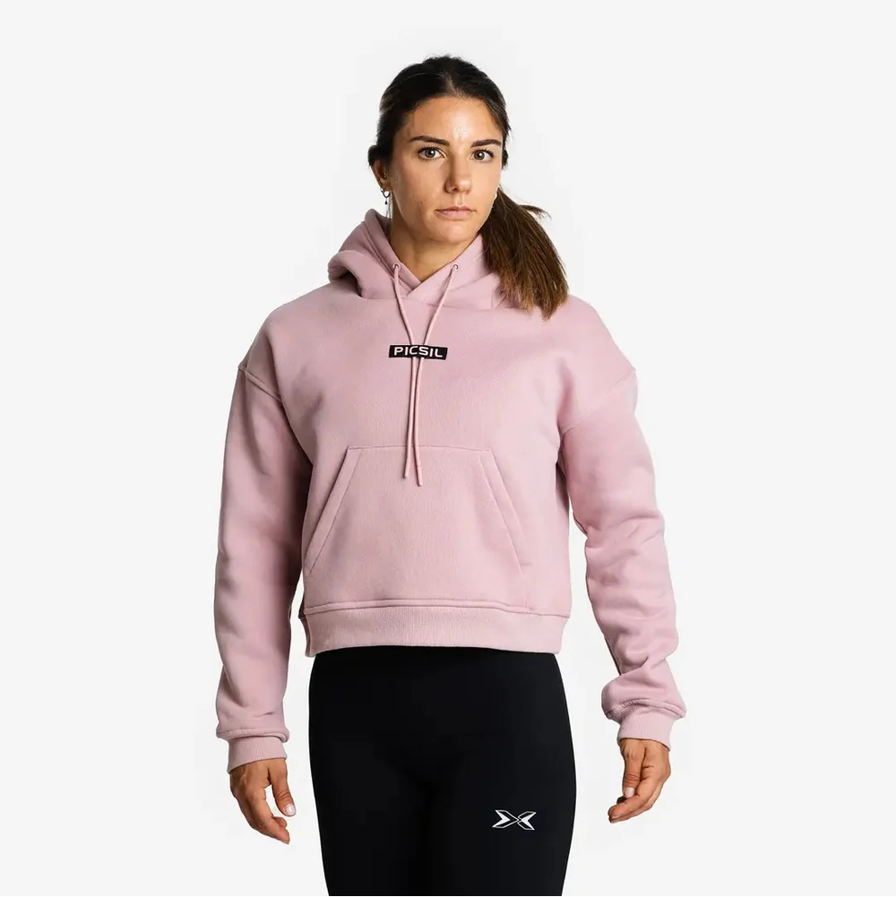 Picsil Crop Women's Sweatshirt Rosa Picsil