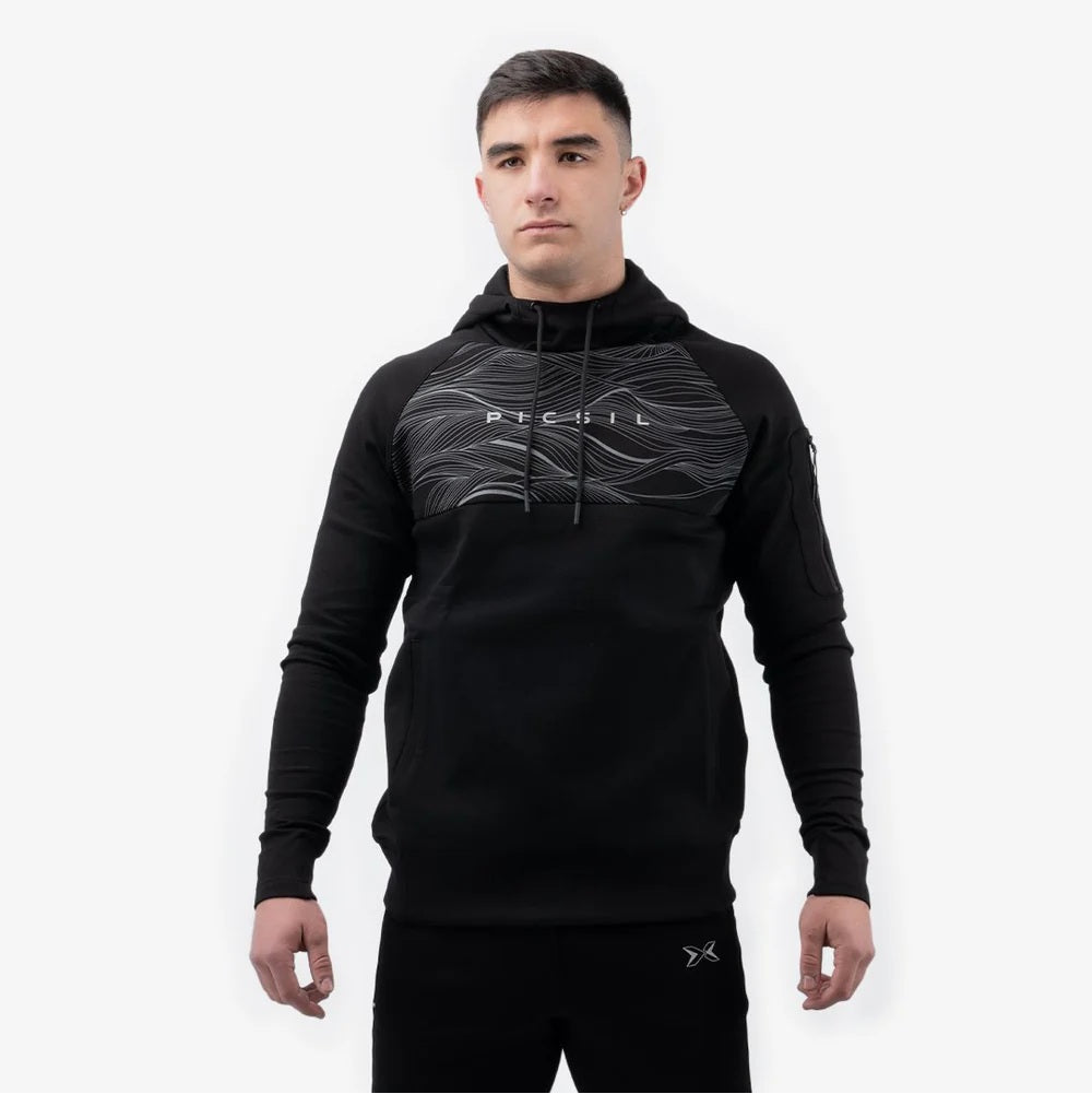 Picsil Men's Urban Hoodie Premium Svart Picsil