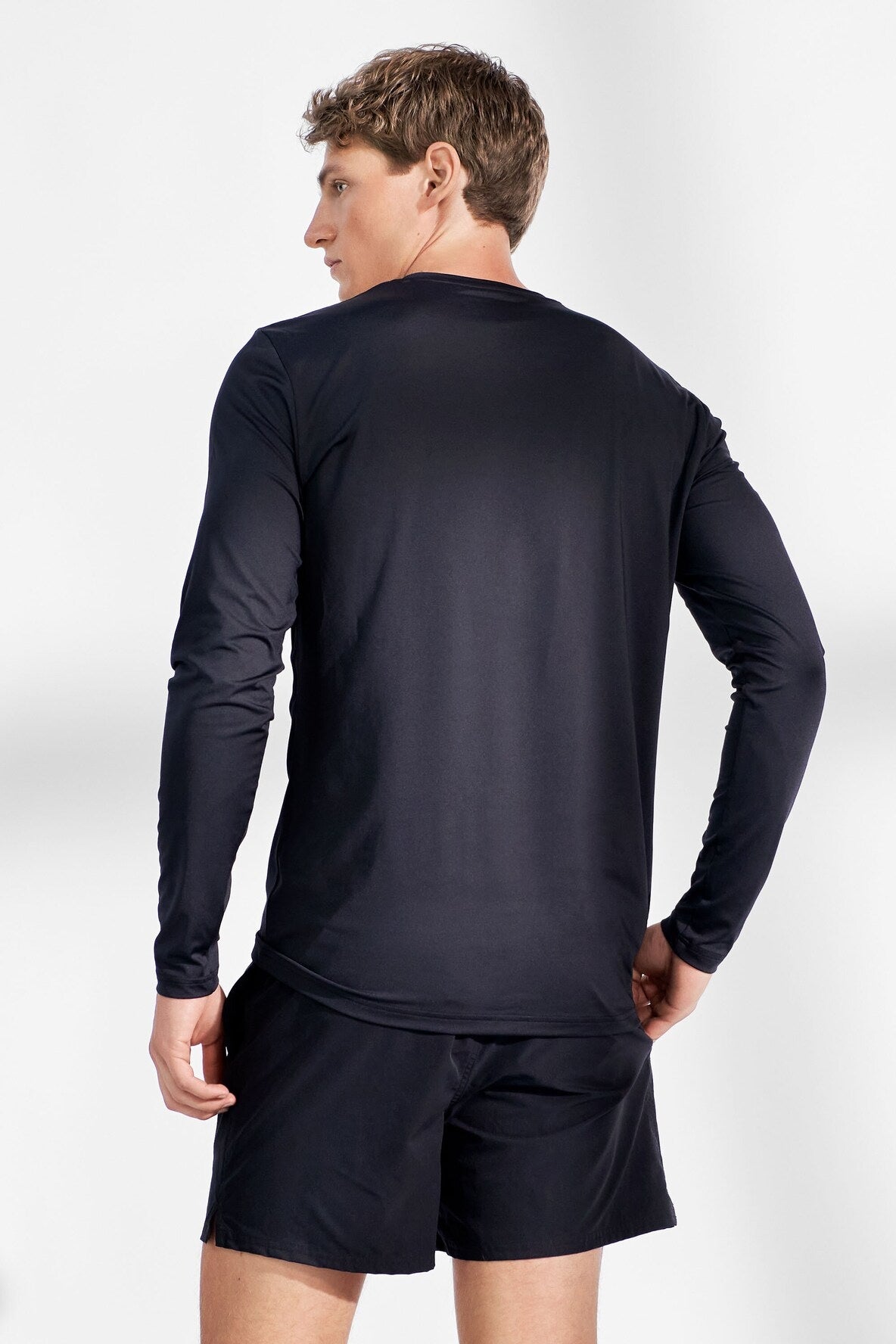 Bread & Boxers Long Sleeve Active Svart Bread & Boxers