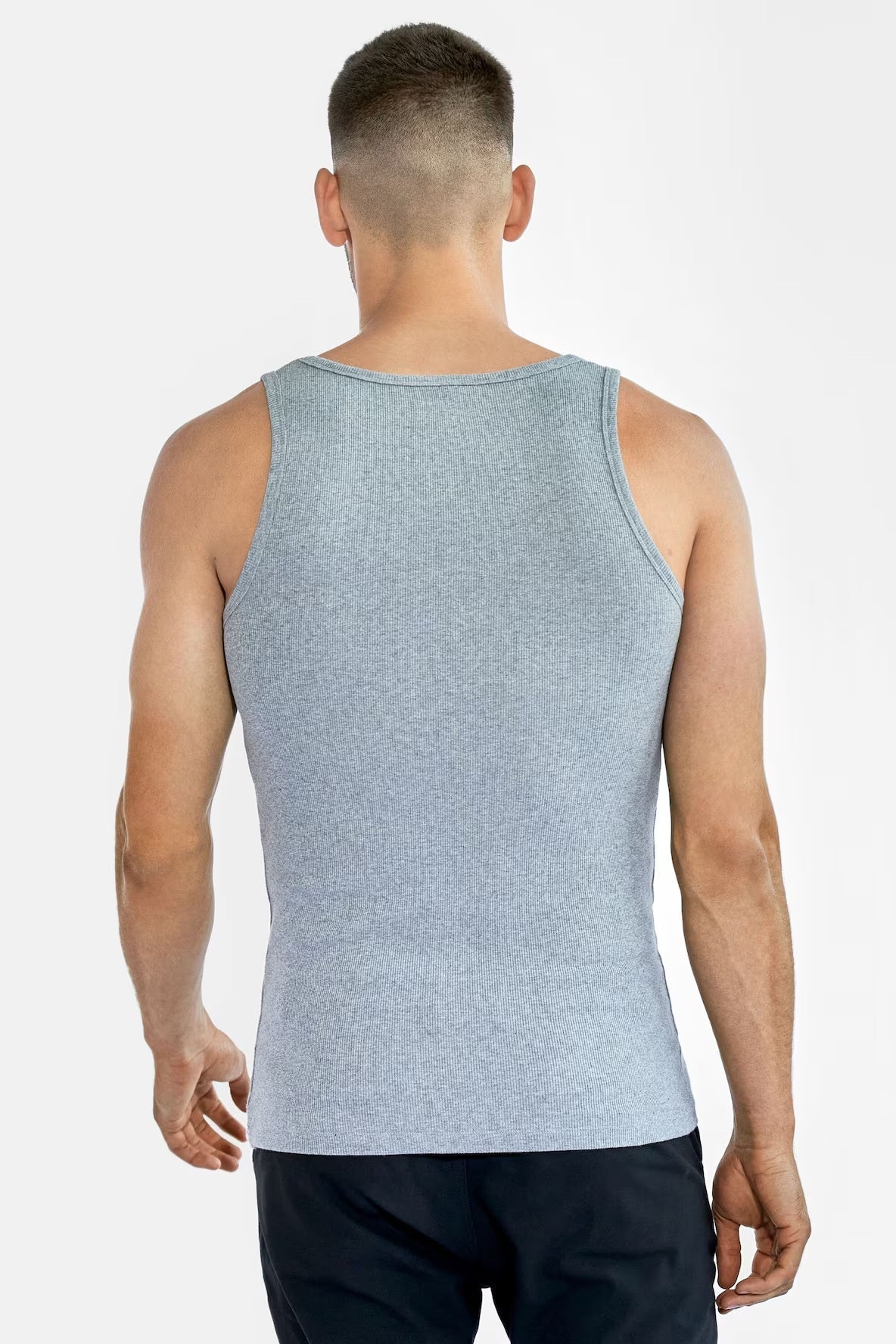 Bread & Boxers 2-Pack Tank ribbed Grå Bread & Boxers