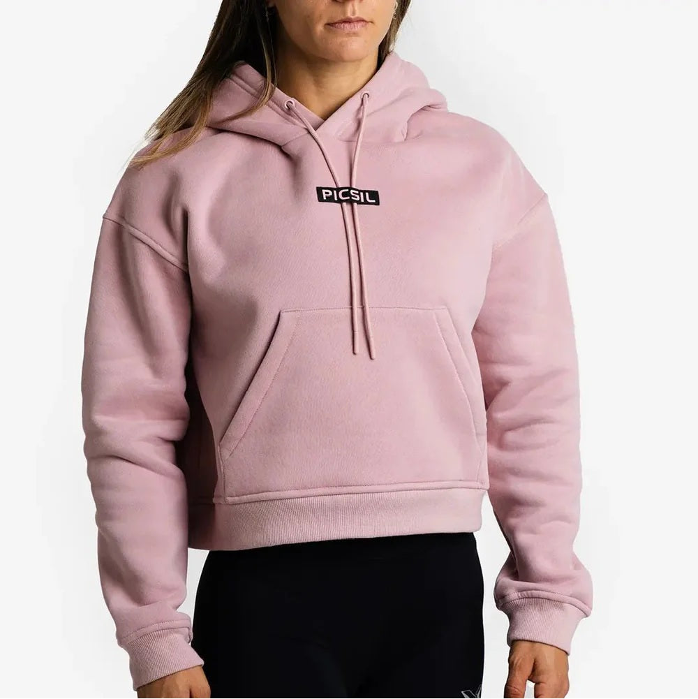 Picsil Crop Women's Sweatshirt Rosa Picsil