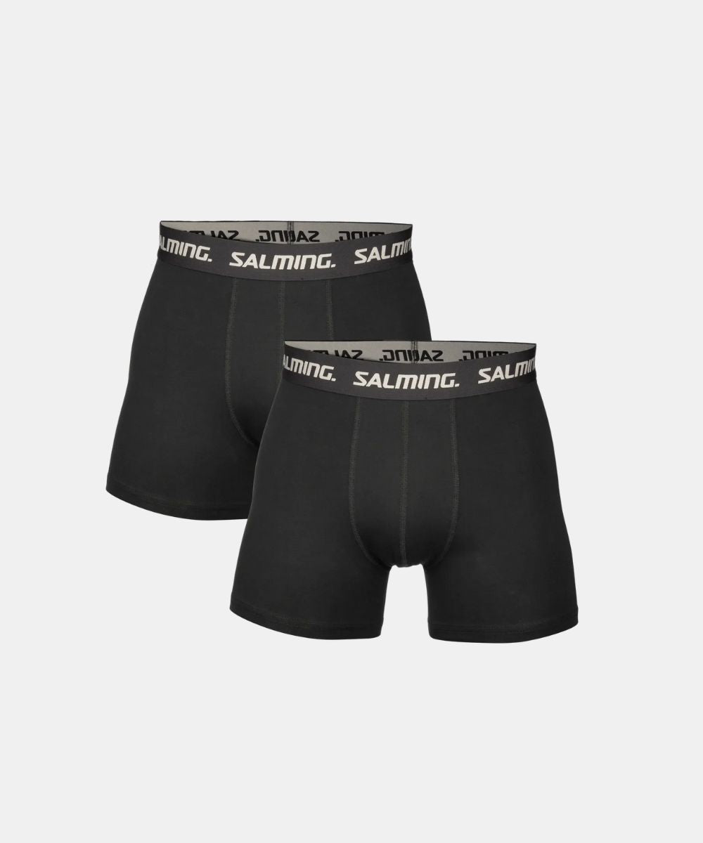 Salming 2-Pack Cotton Boxers Black